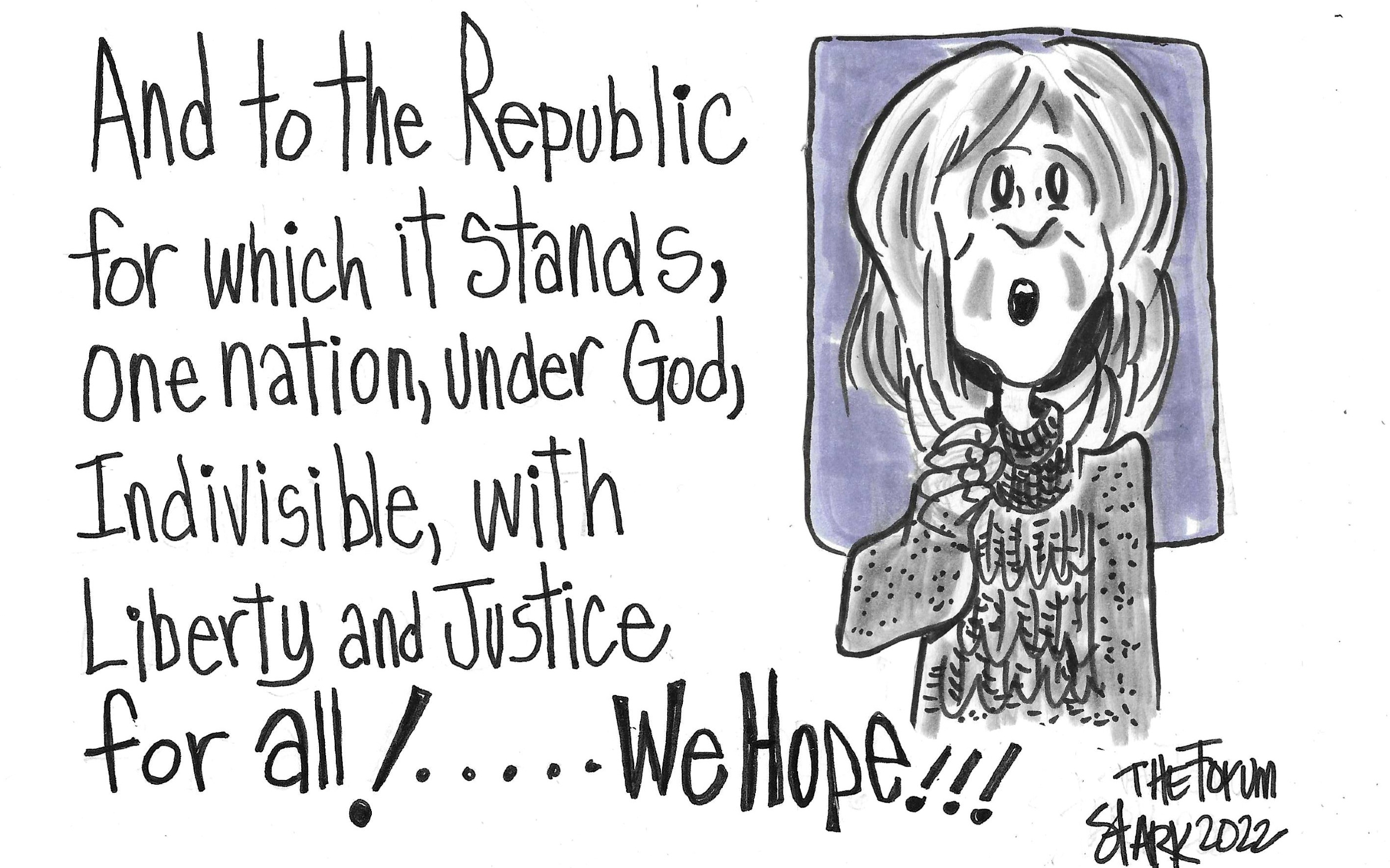 Steve Stark cartoon: Liberty and justice for all, we hope - Vimarsana News
