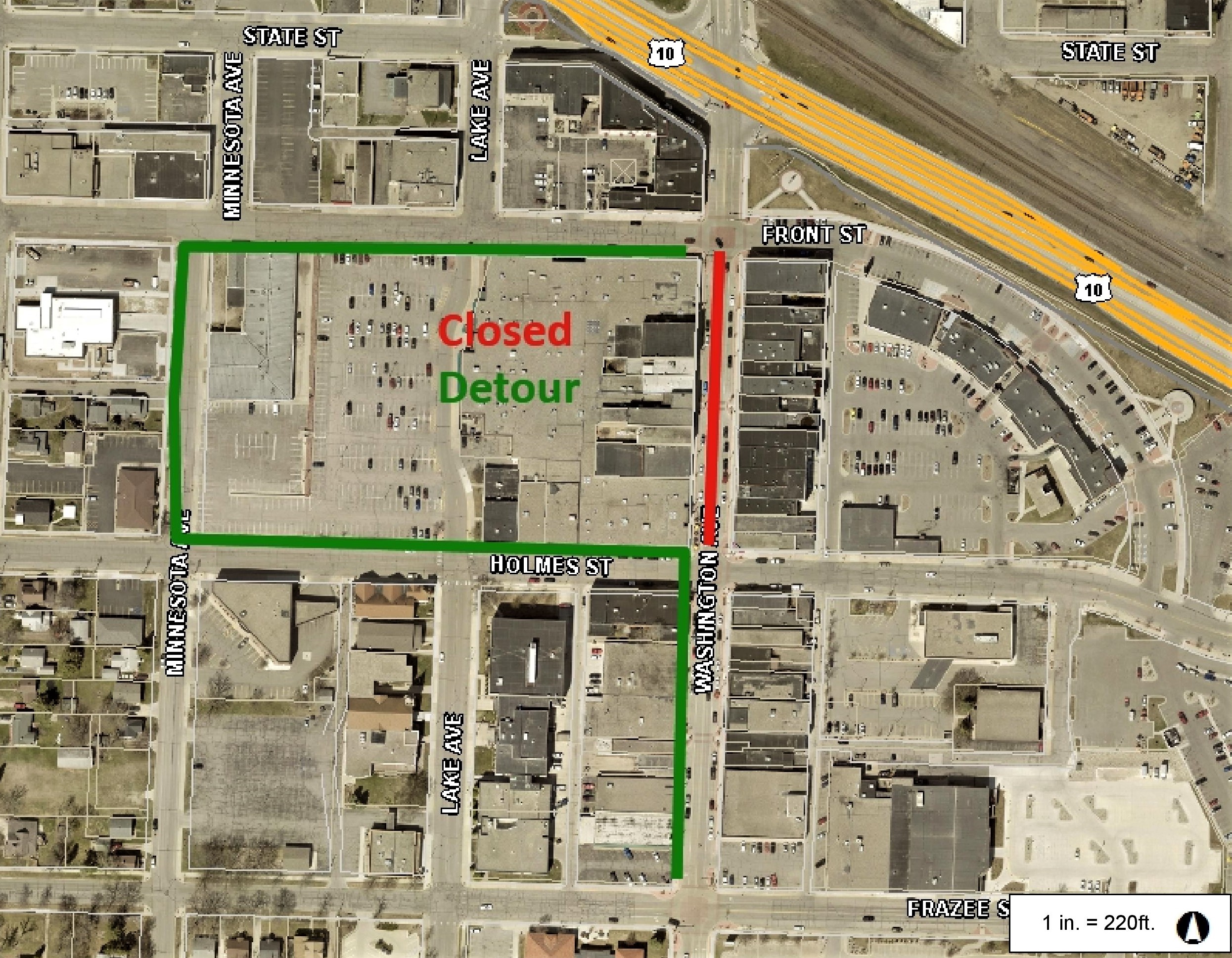 Washington Avenue closed in Detroit Lakes until June 16; crews working on utility upgrades for new brewery - Vimarsana News