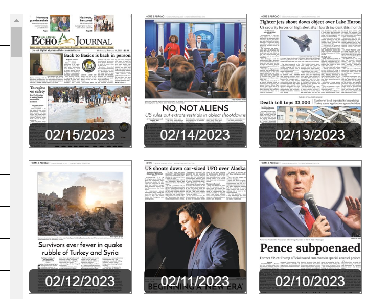 E-paper highlights: Feb. 9-15, 2023, Echo Journal e-edition headlines - Vimarsana News