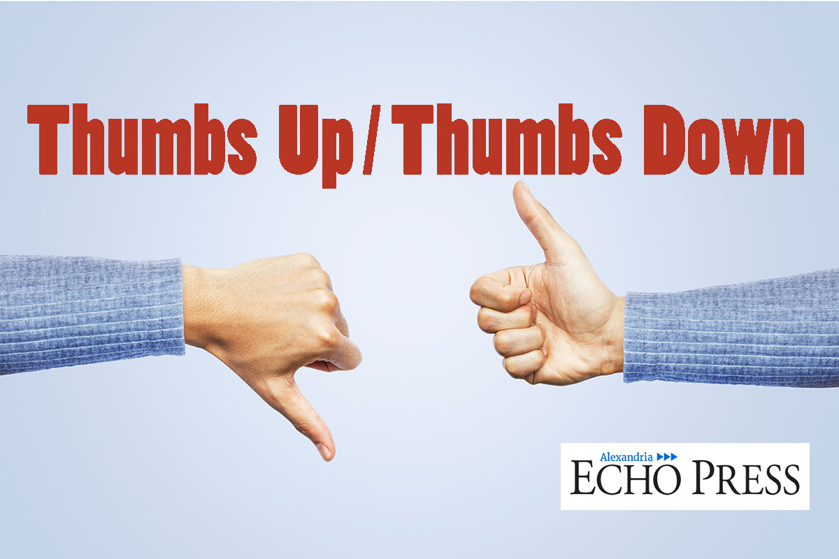 Thumbs Up/Thumbs Down, March 25 - Vimarsana News