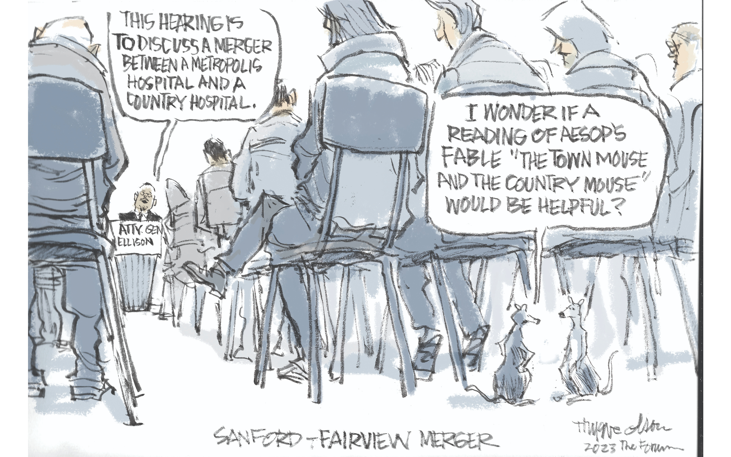 Trygve Olson cartoon: Merger issues - Vimarsana News