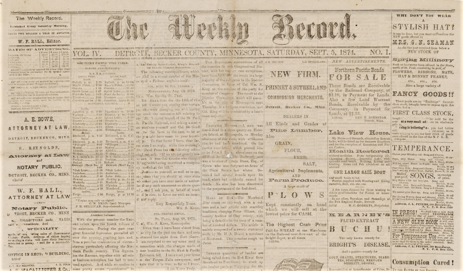 Highlights from 150 years of news reporting in Detroit Lakes: A journalistic trip down memory lane - Vimarsana News