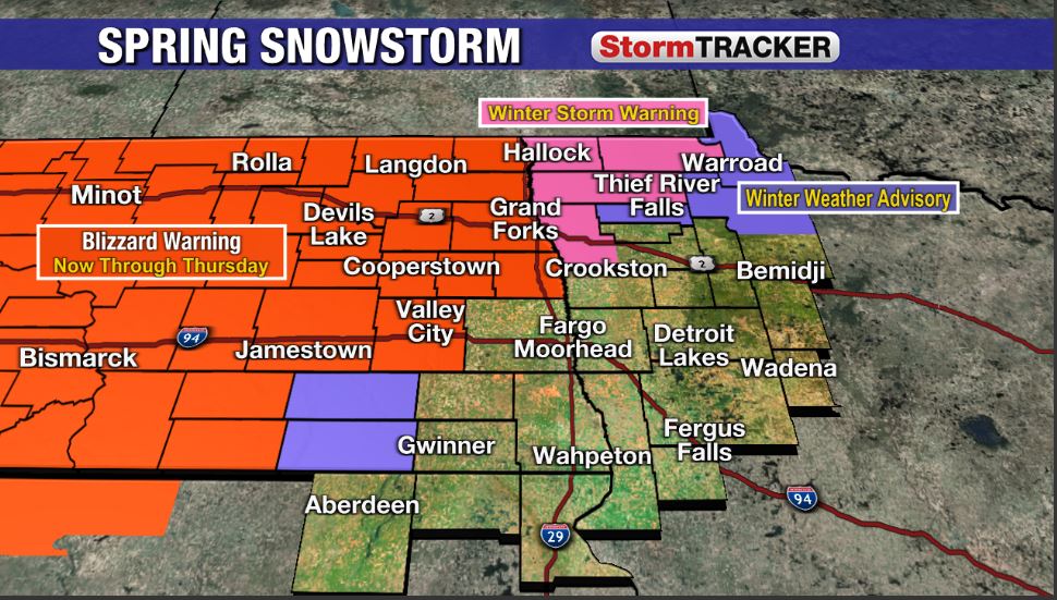 Updated: Powerful snowstorm will sweep across northern North Dakota into northwest Minnesota - Vimarsana News