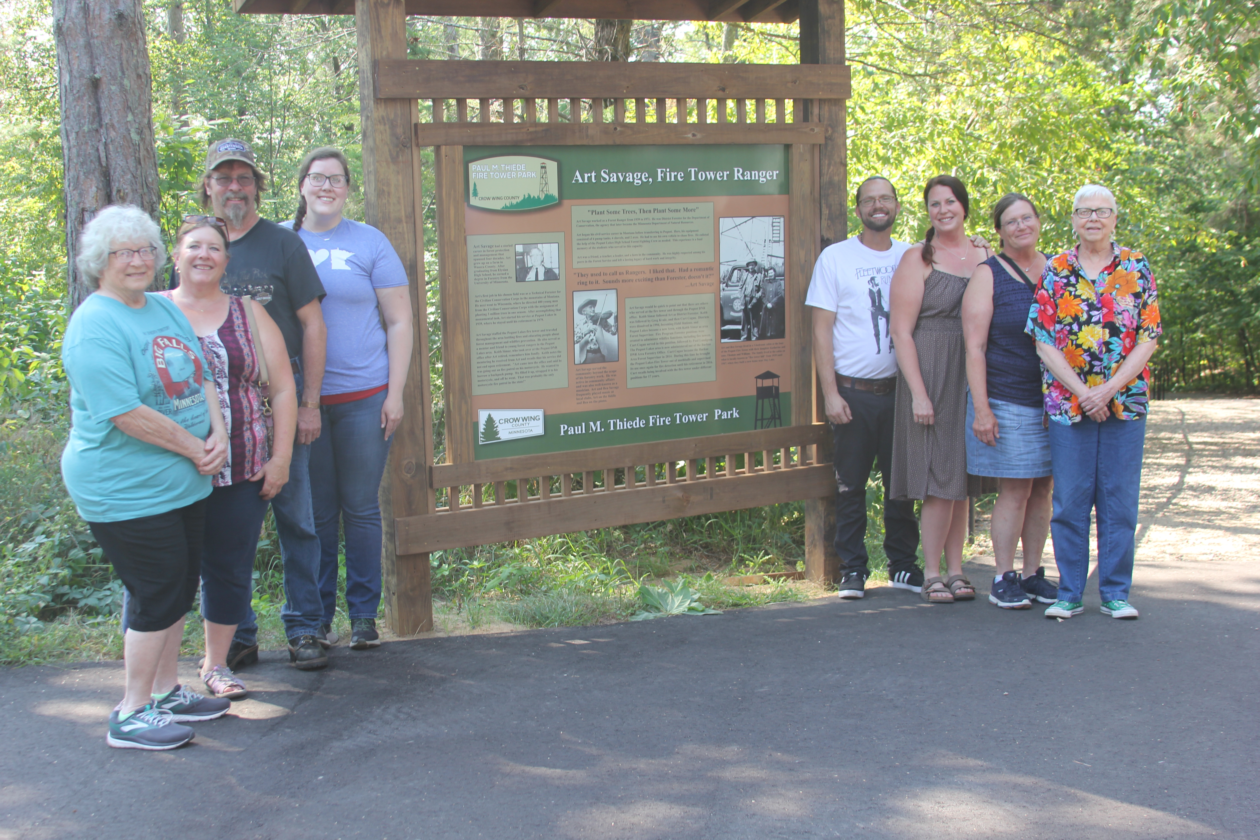 Kiosk dedicated to longtime Pequot Lakes fire tower ranger - Vimarsana News