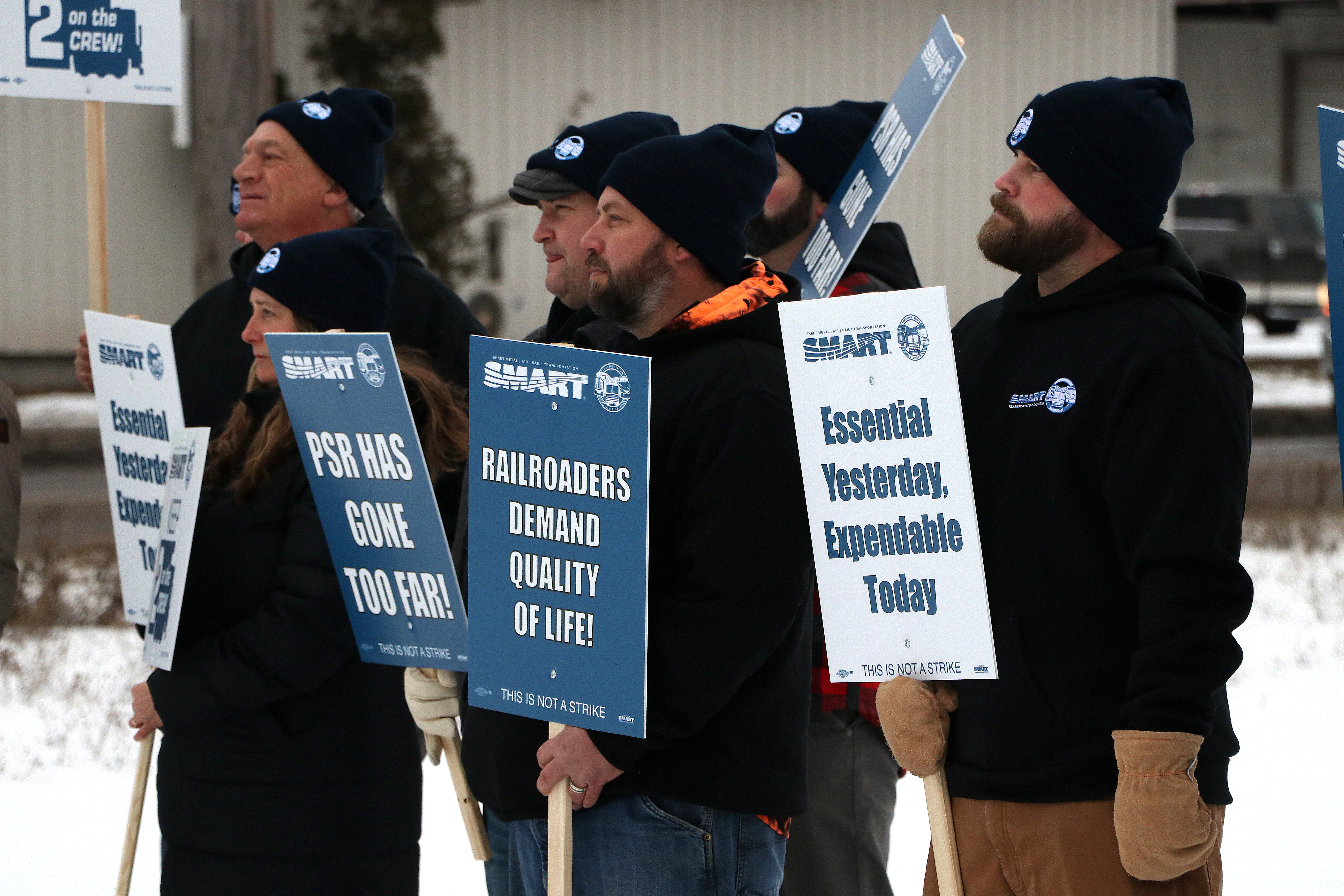 'This fight goes on': Railroad union members call on Biden to grant paid sick days through executive order - Vimarsana News