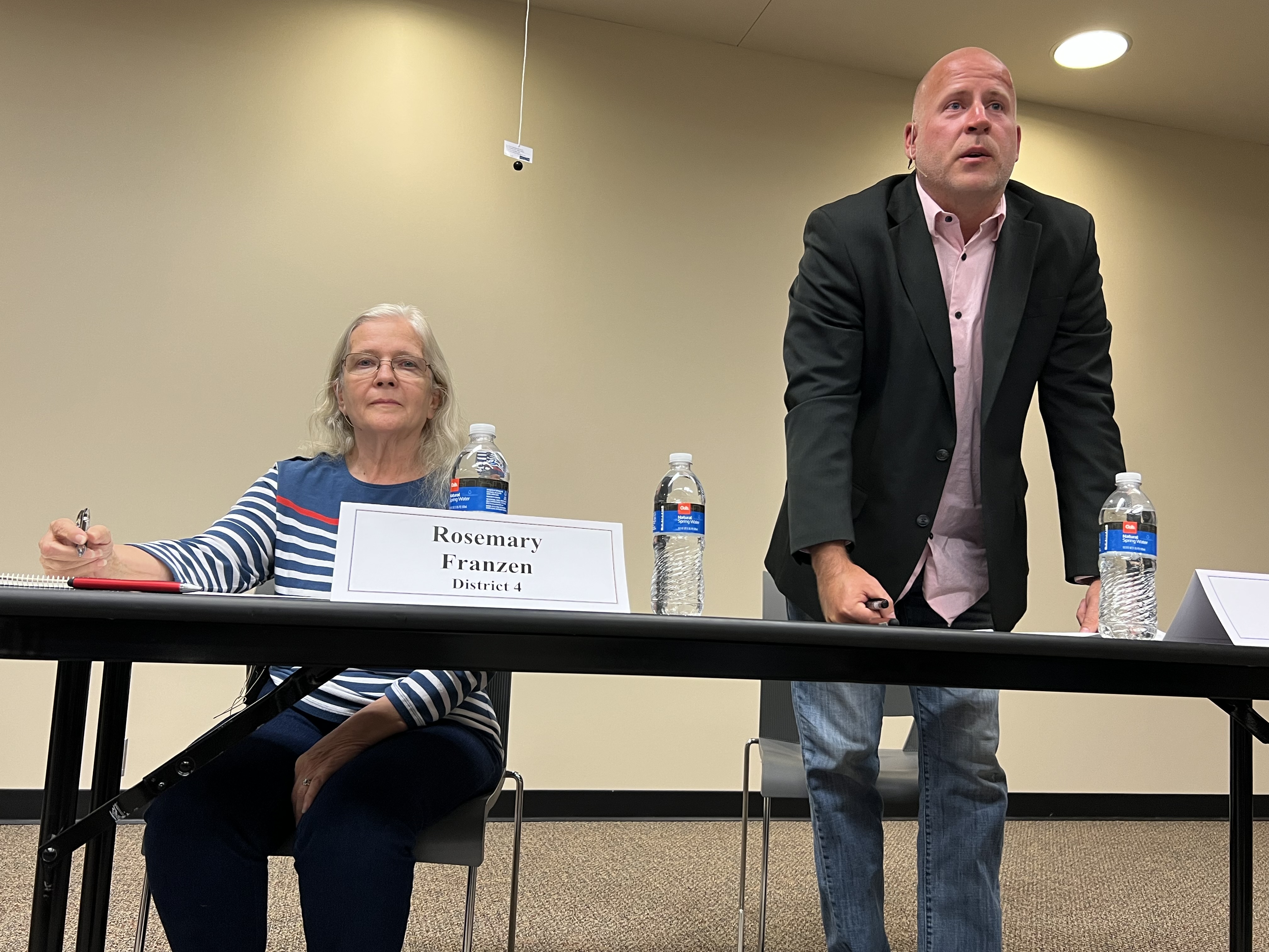 Franzen, Scheffler face off during testy candidate forum - Vimarsana News