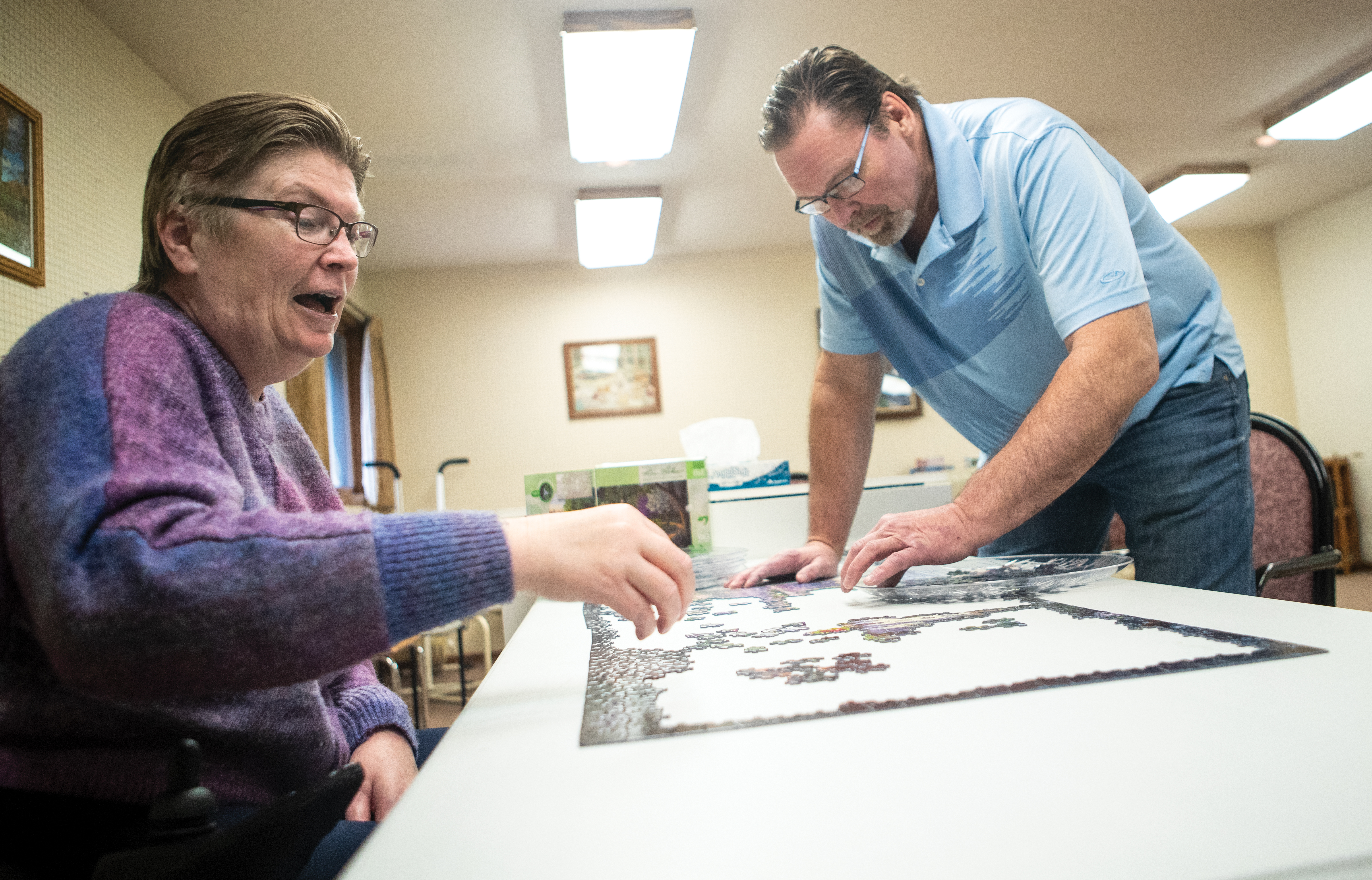 Couple spreads love of puzzles throughout GlenOaks campus in New London - Vimarsana News