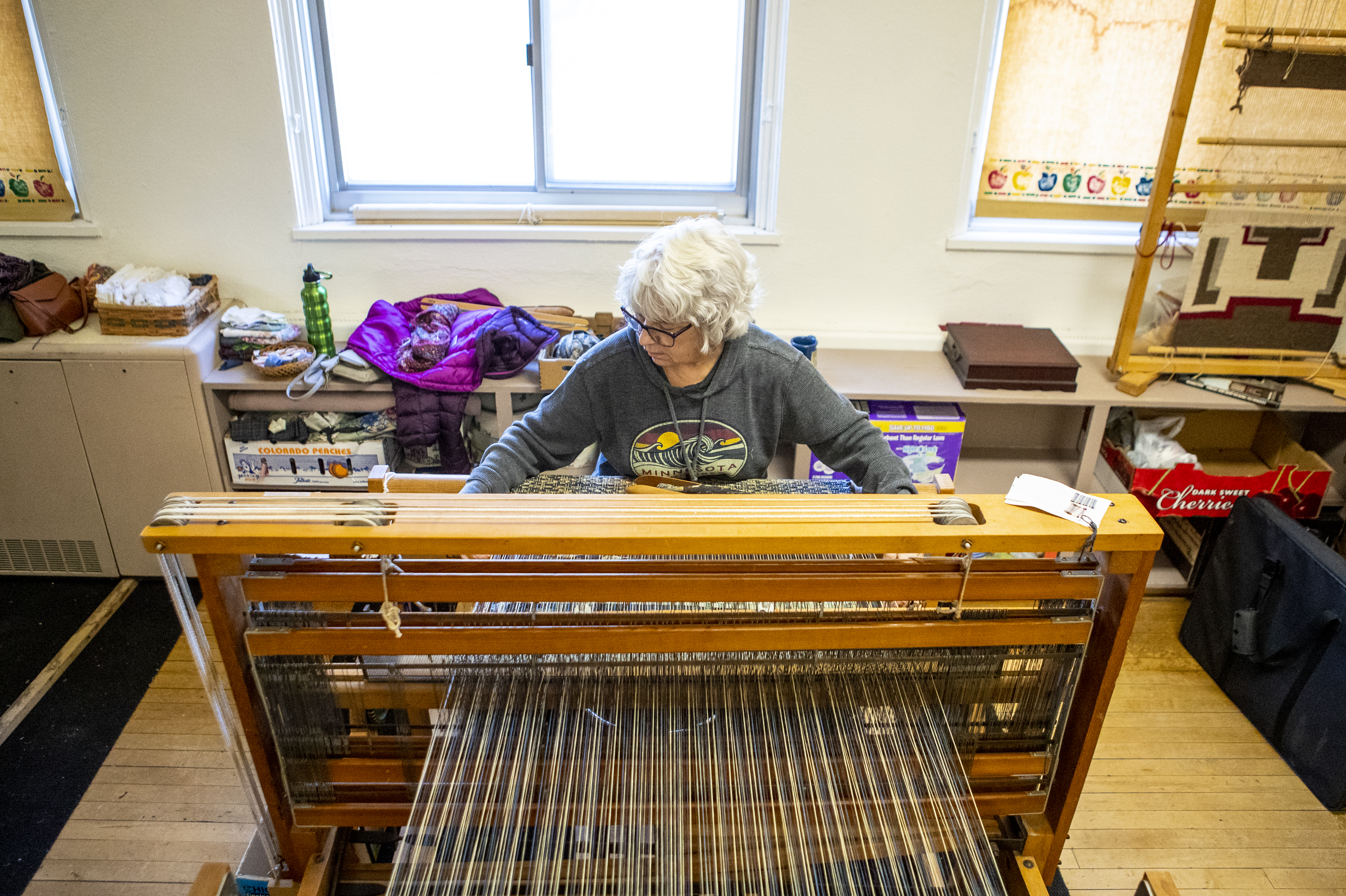 Weaver helping create new loom studio with the Milan Village Arts School - Vimarsana News