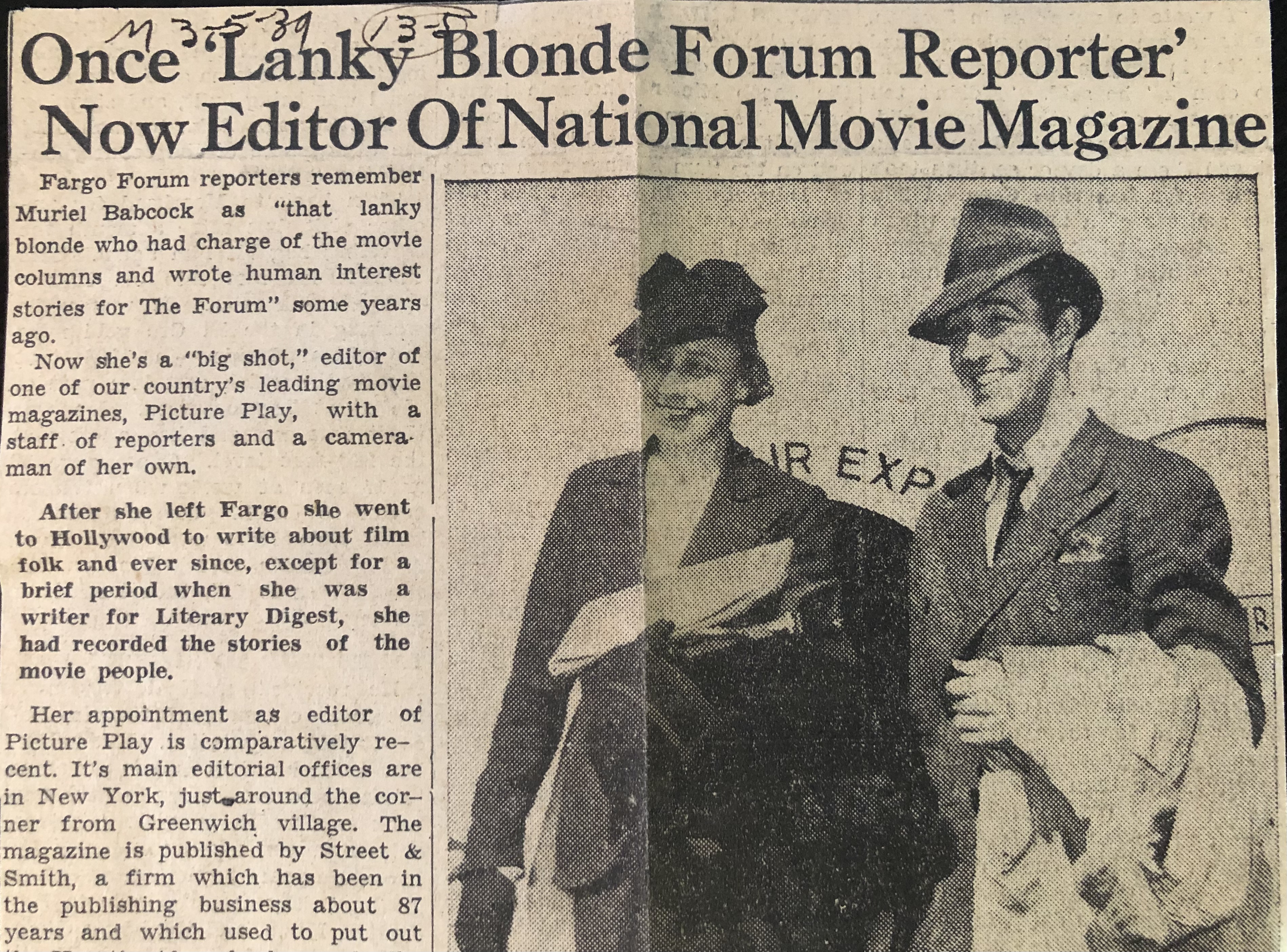 The story of The Forum's 'girl reporter' who conquered Hollywood, but never forgot the folks at home - Vimarsana News