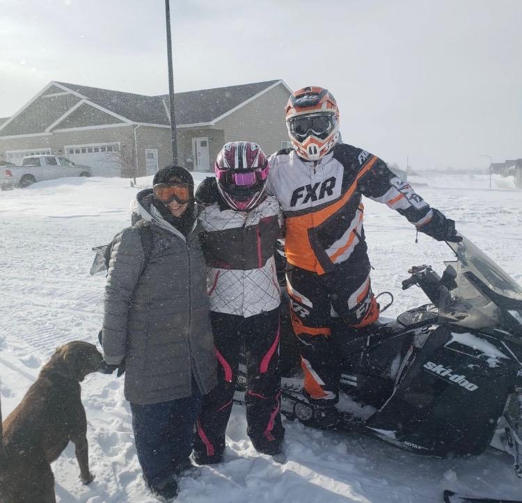 Snowmobiling through Snowmageddon: Dickinson couple highlights community service in style - Vimarsana News