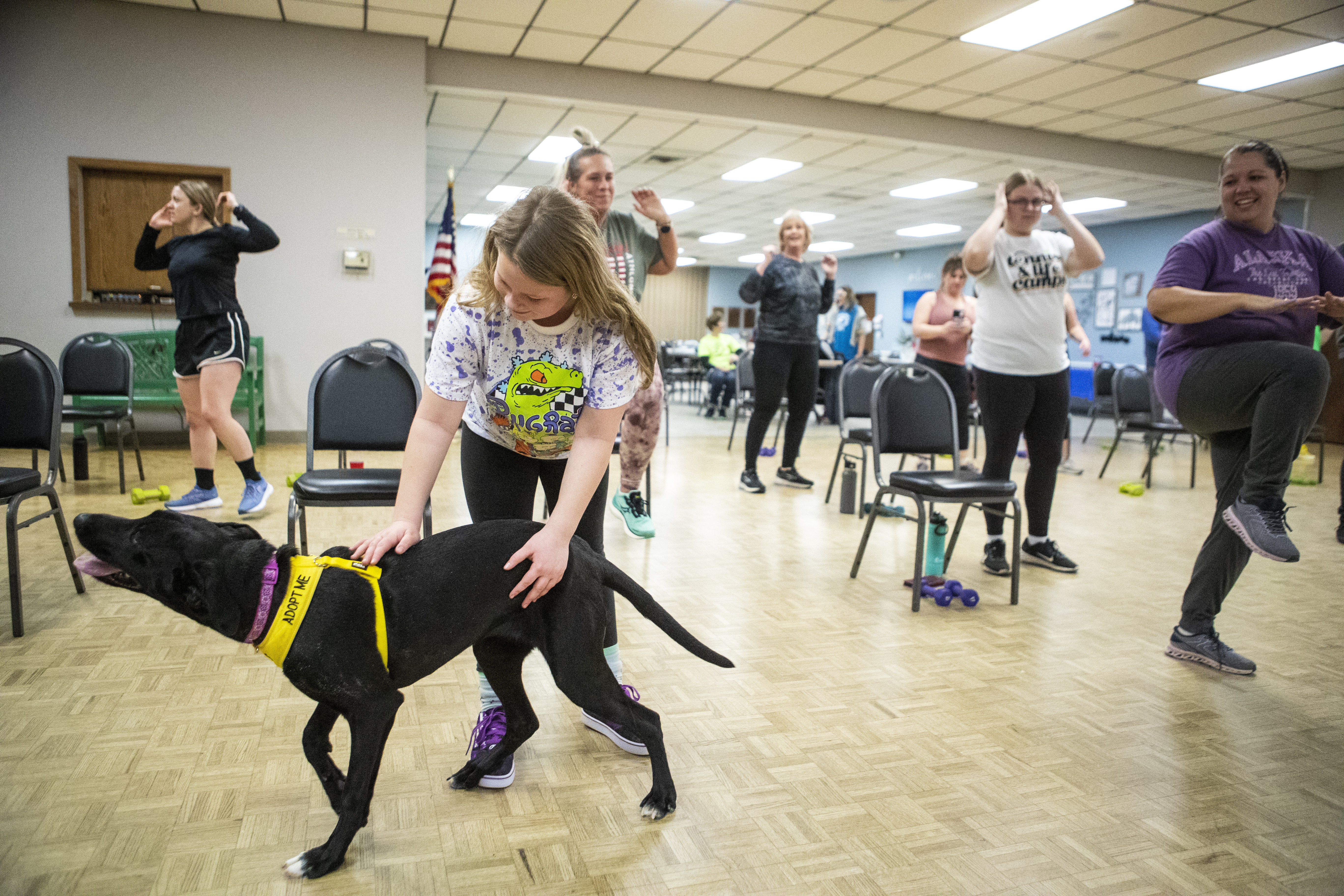 PHOTOS: Willmar Community Center goes to the dogs during fitness class - Vimarsana News