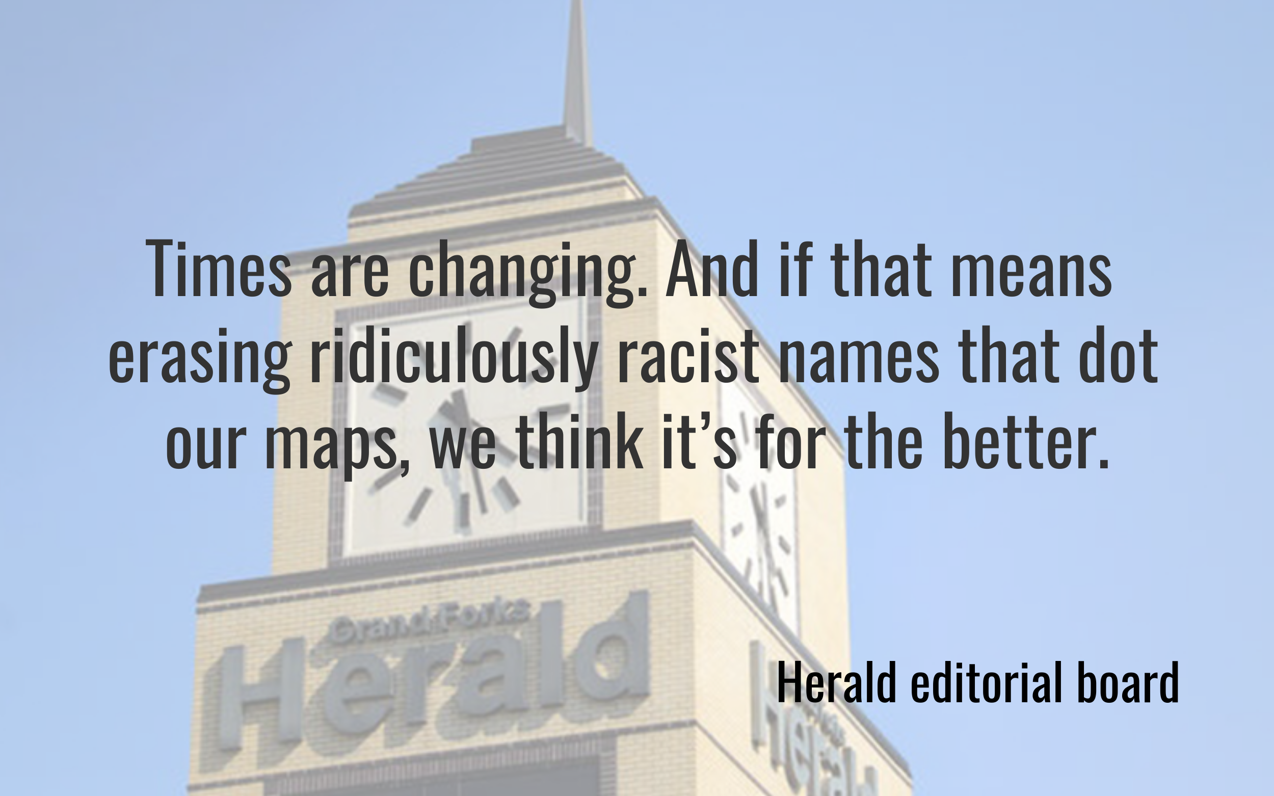 American Opinion: Erase racist names from nation's map - West Central Tribune | News, weather, sports from Willmar Minnesota - Vimarsana News