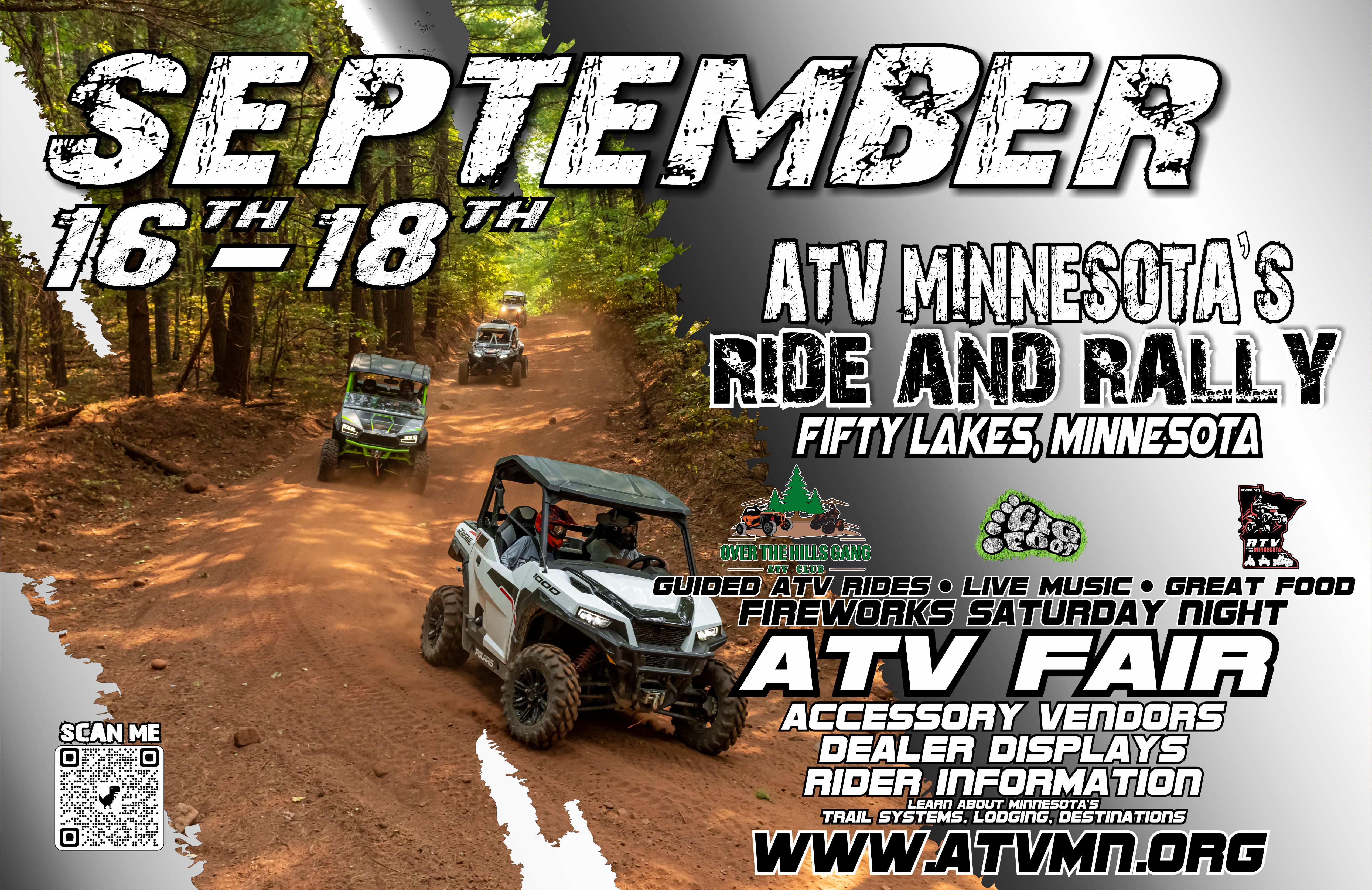 Minnesota ATV Ride and Rally coming to Fifty Lakes - Vimarsana News