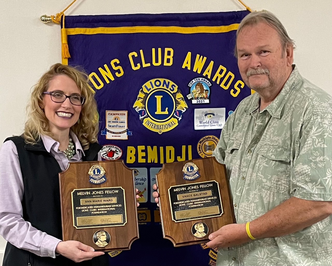 Bemidji Lion's Club members receive Melvin Jones Fellowship plaques - Vimarsana News