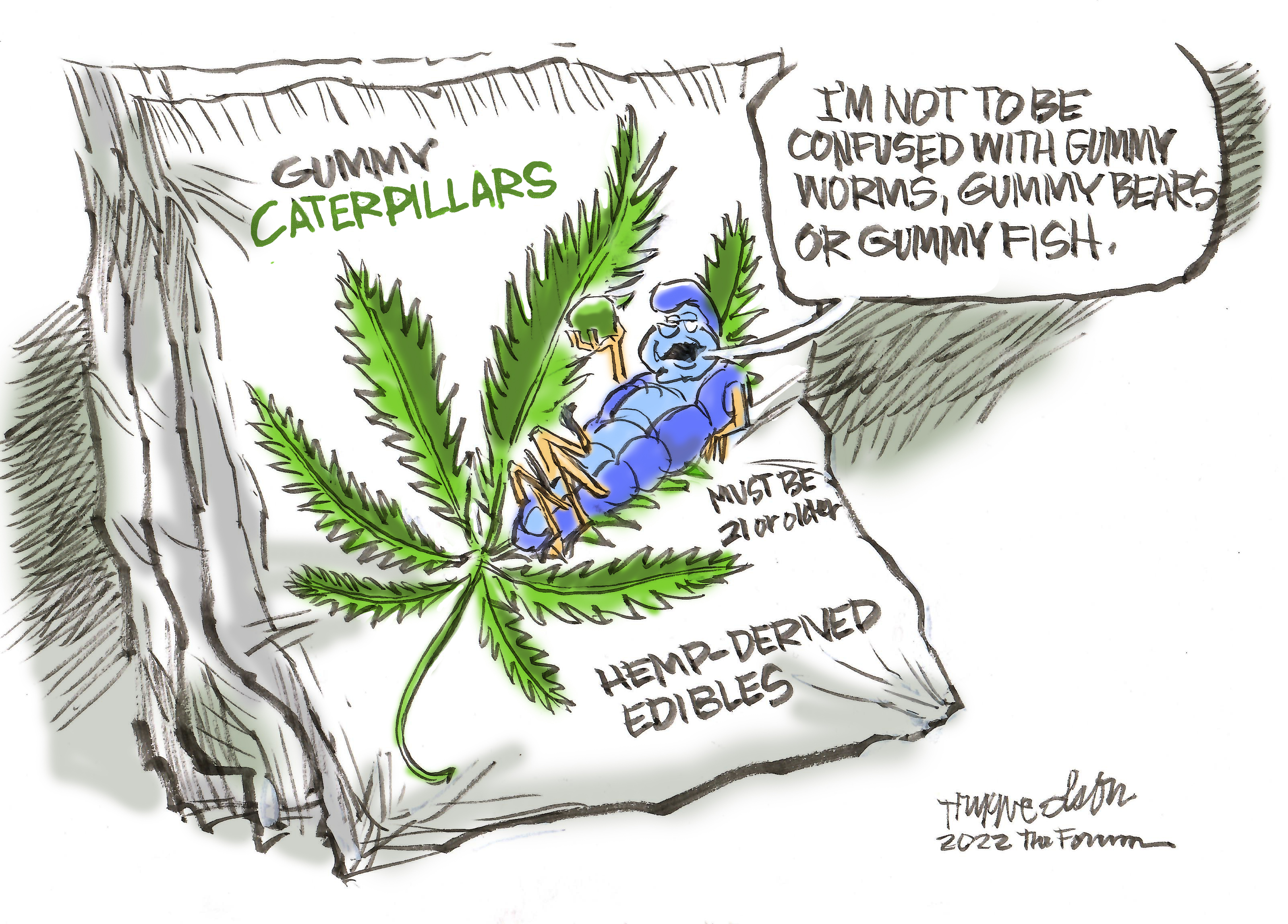 Trygve Olson cartoon: Gummy caterpillars - Vimarsana News