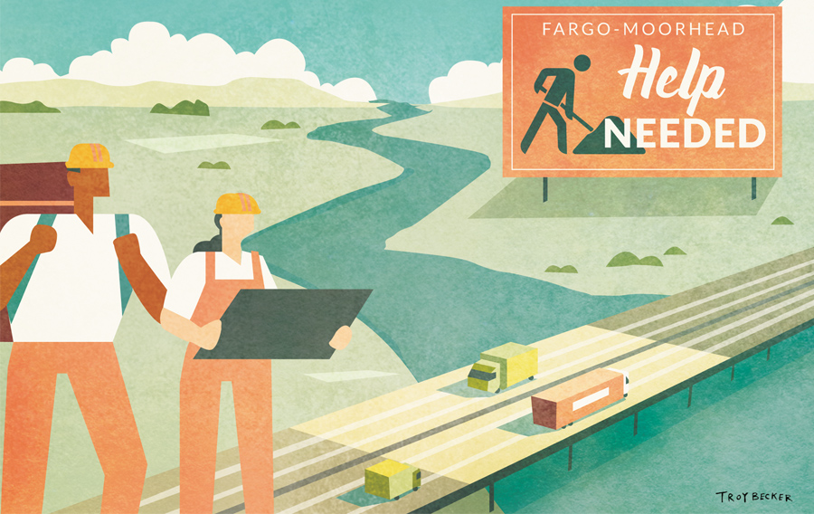 Already struggling to fill thousands of jobs, Fargo-Moorhead now must woo workers to build diversion - Vimarsana News