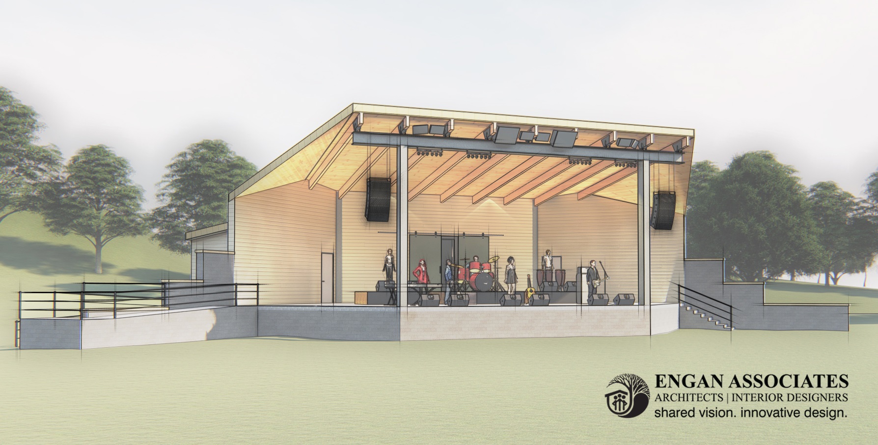 New amphitheater structure proposed for Robbins Island Regional Park in Willmar - Vimarsana News