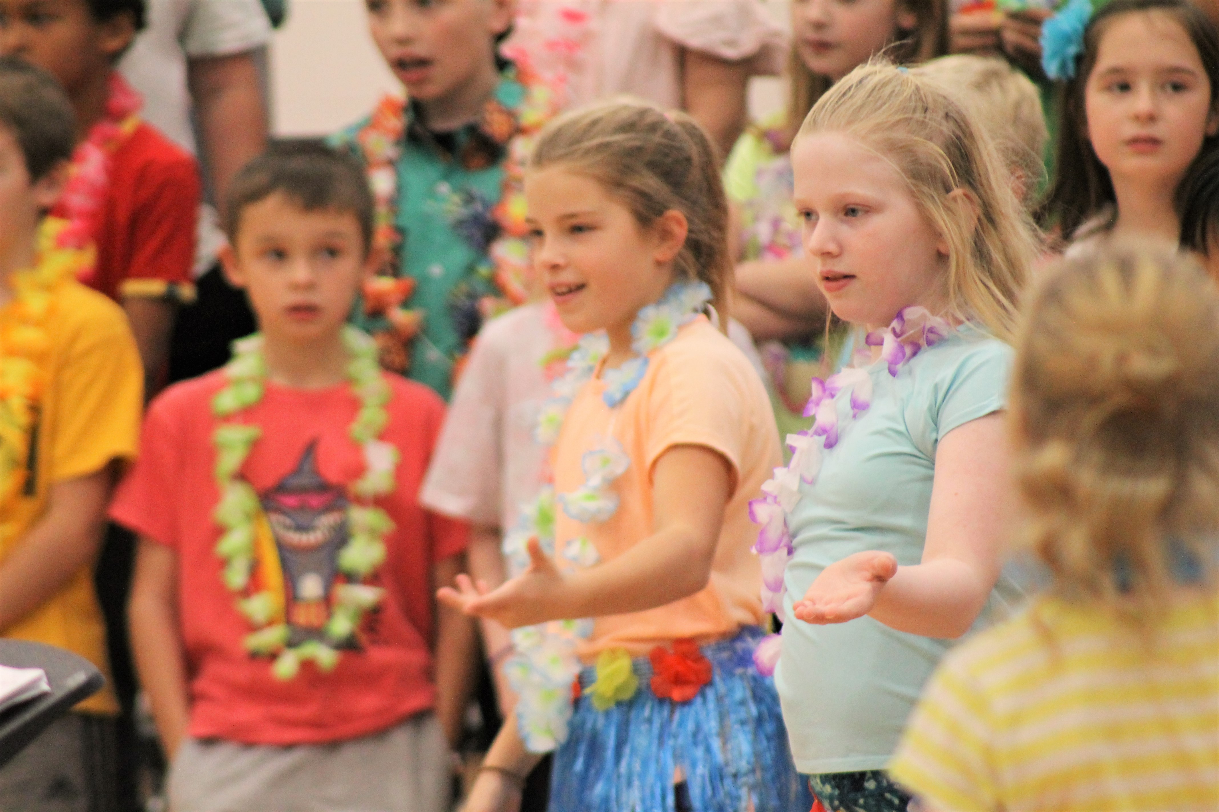 Fourth graders have a beach party at school - Vimarsana News