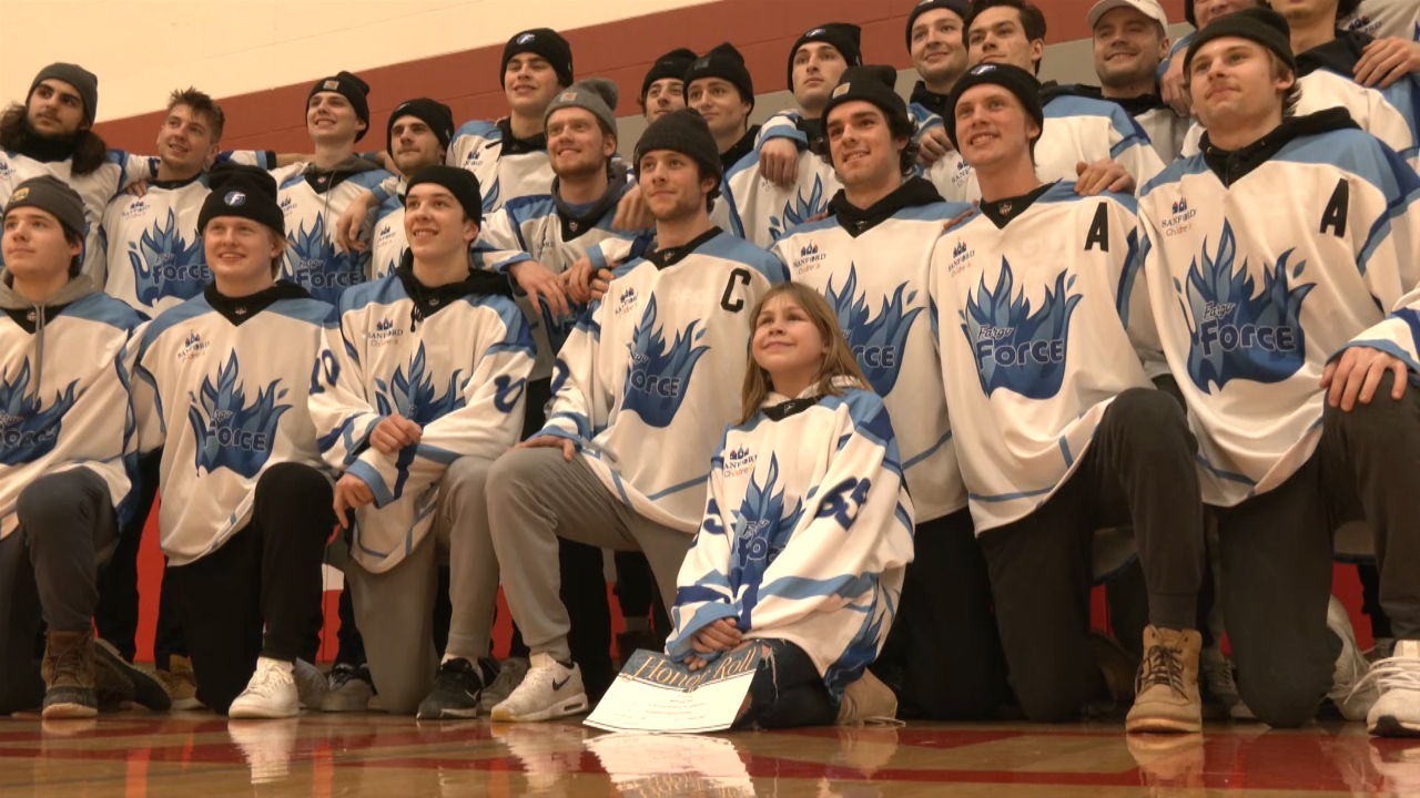 Carrington girl with cystic fibrosis designs Fargo Force jerseys for special night - Vimarsana News