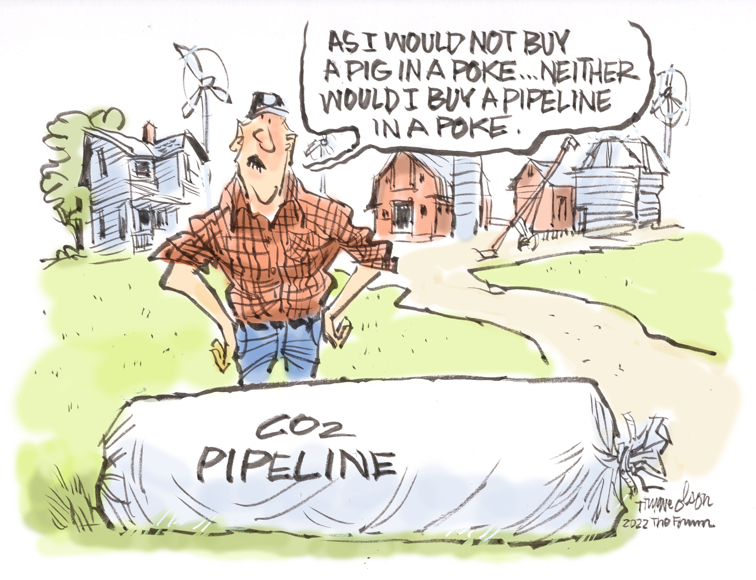 Trygve Olson cartoon: Pig in a poke - Vimarsana News