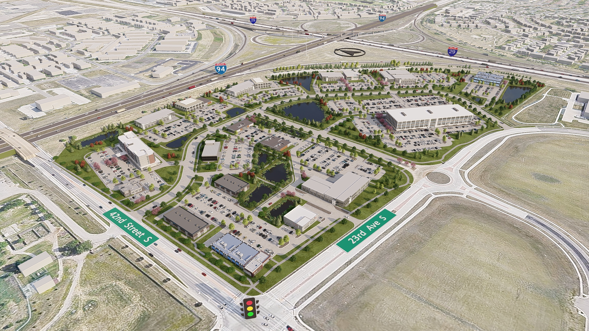 The Crossroads development plans to transform site at I-94 and I-29 into office park - Vimarsana News