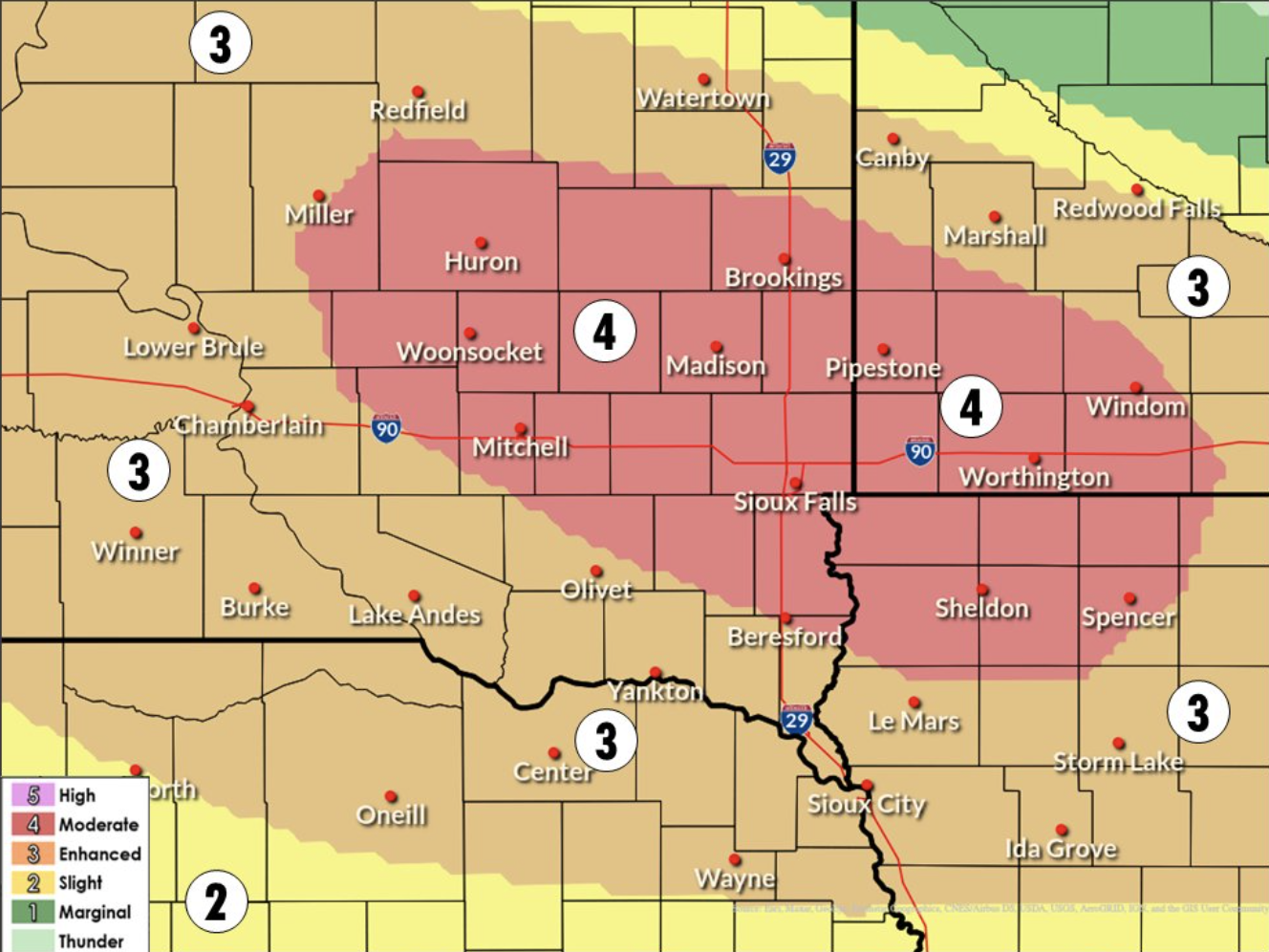 Severe storms to roll across eastern SD Tuesday, featuring winds up to 90 mph, lime-sized hail - Vimarsana News