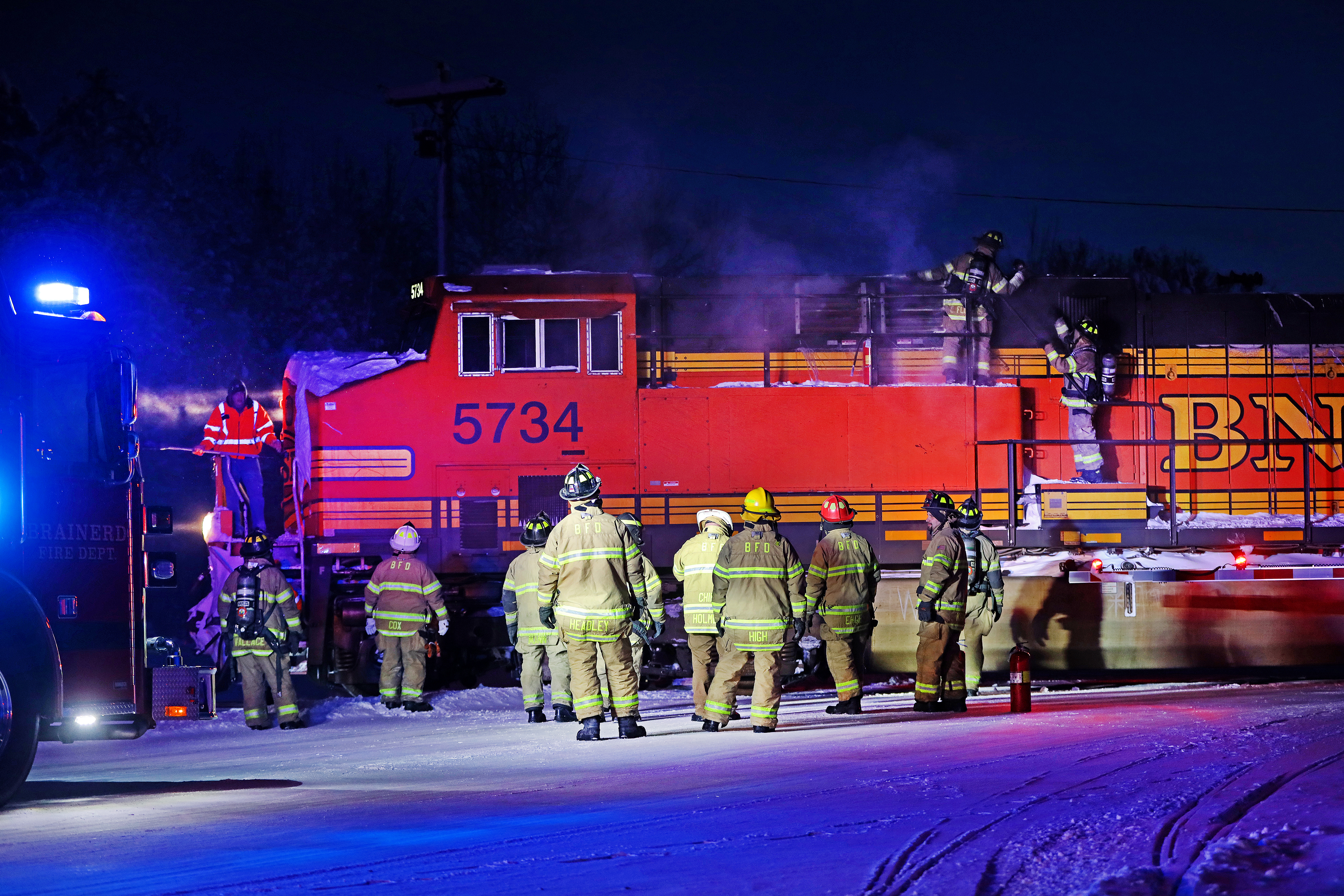 Electrical fire prompts train to stop near Brainerd as crews respond in bitter cold - Vimarsana News