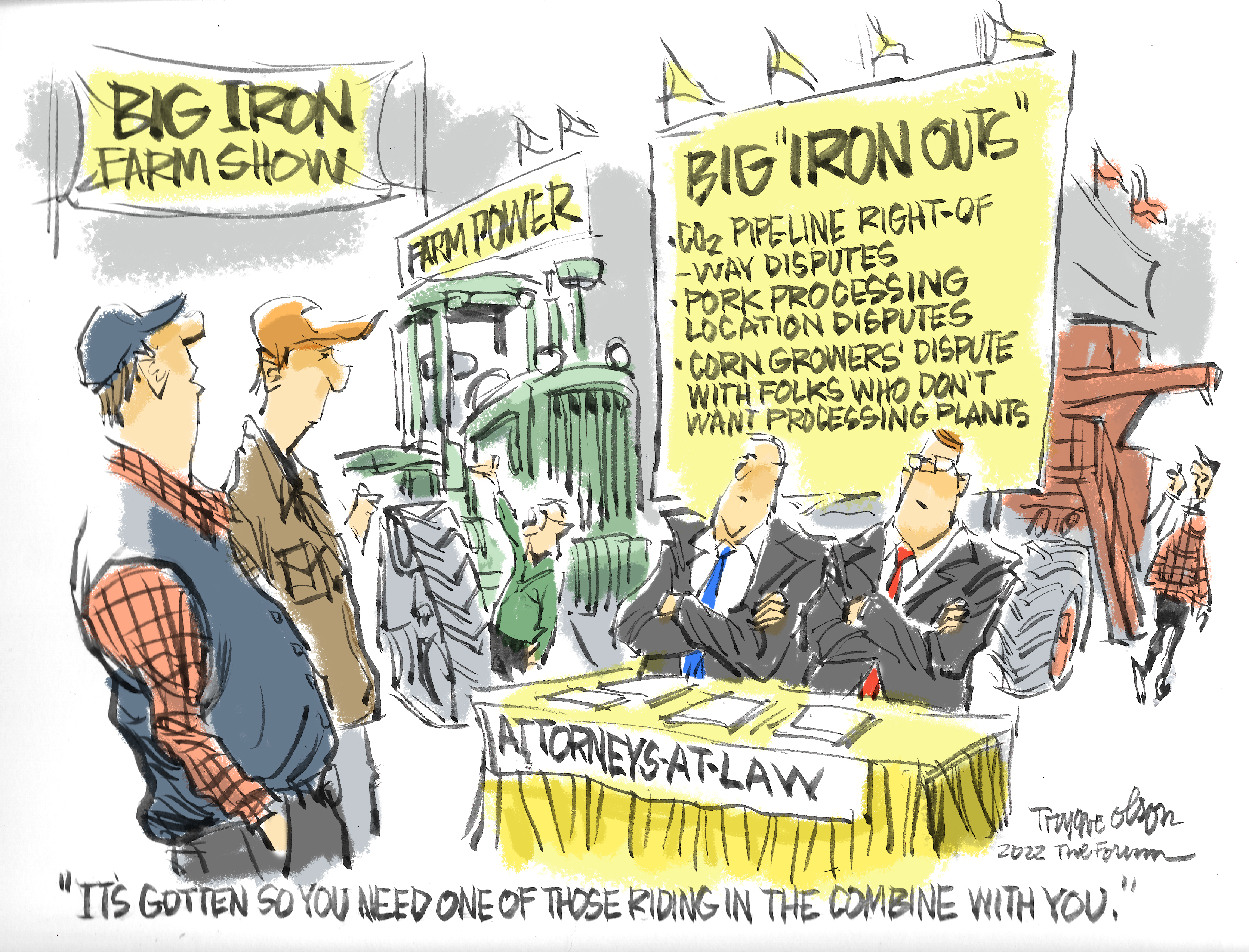 Trygve Olson cartoon: Big Iron outs - Vimarsana News