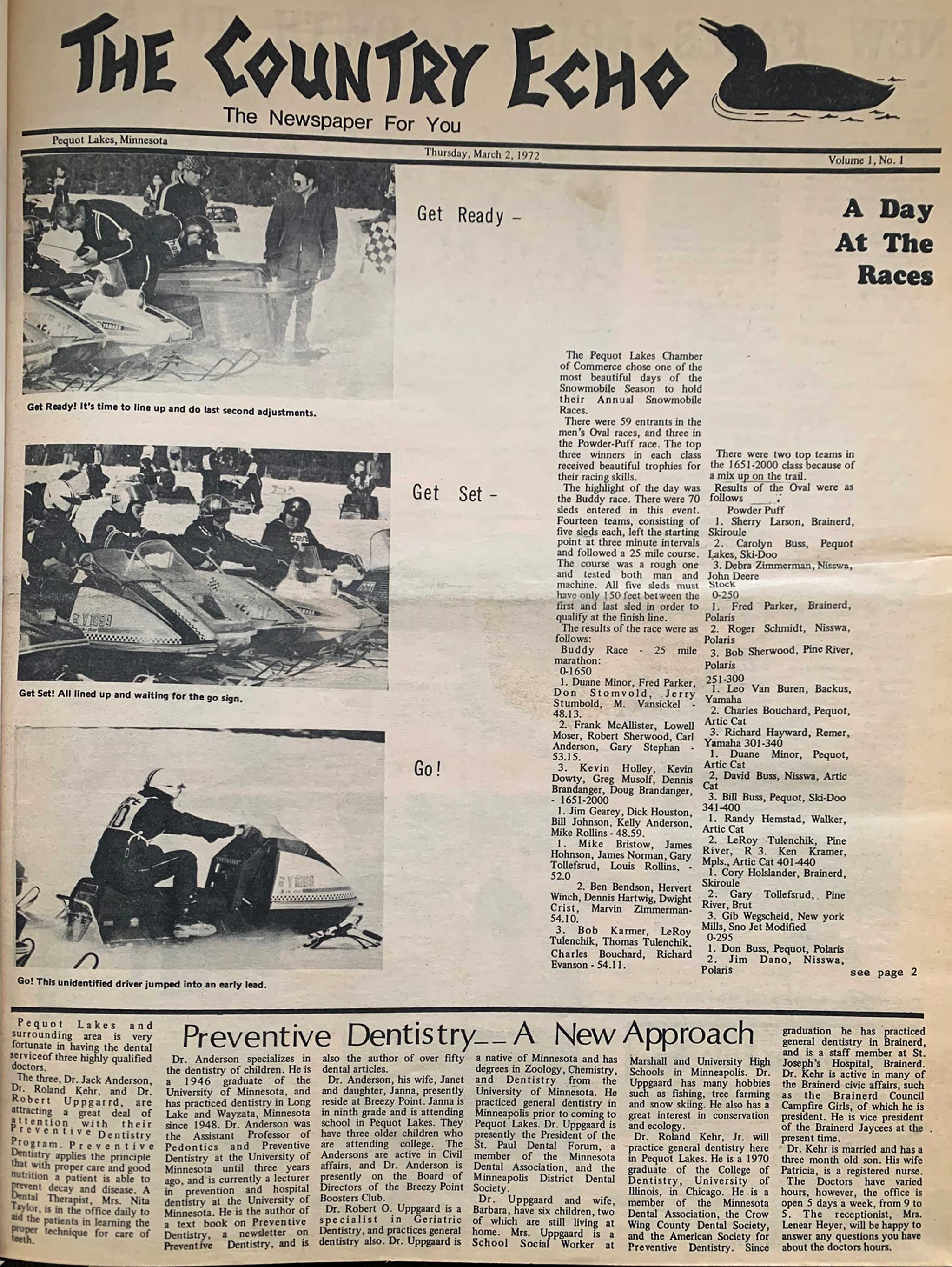 Pete's Point: Lake Country Echo anniversary approaching, first published 50 years ago - Vimarsana News