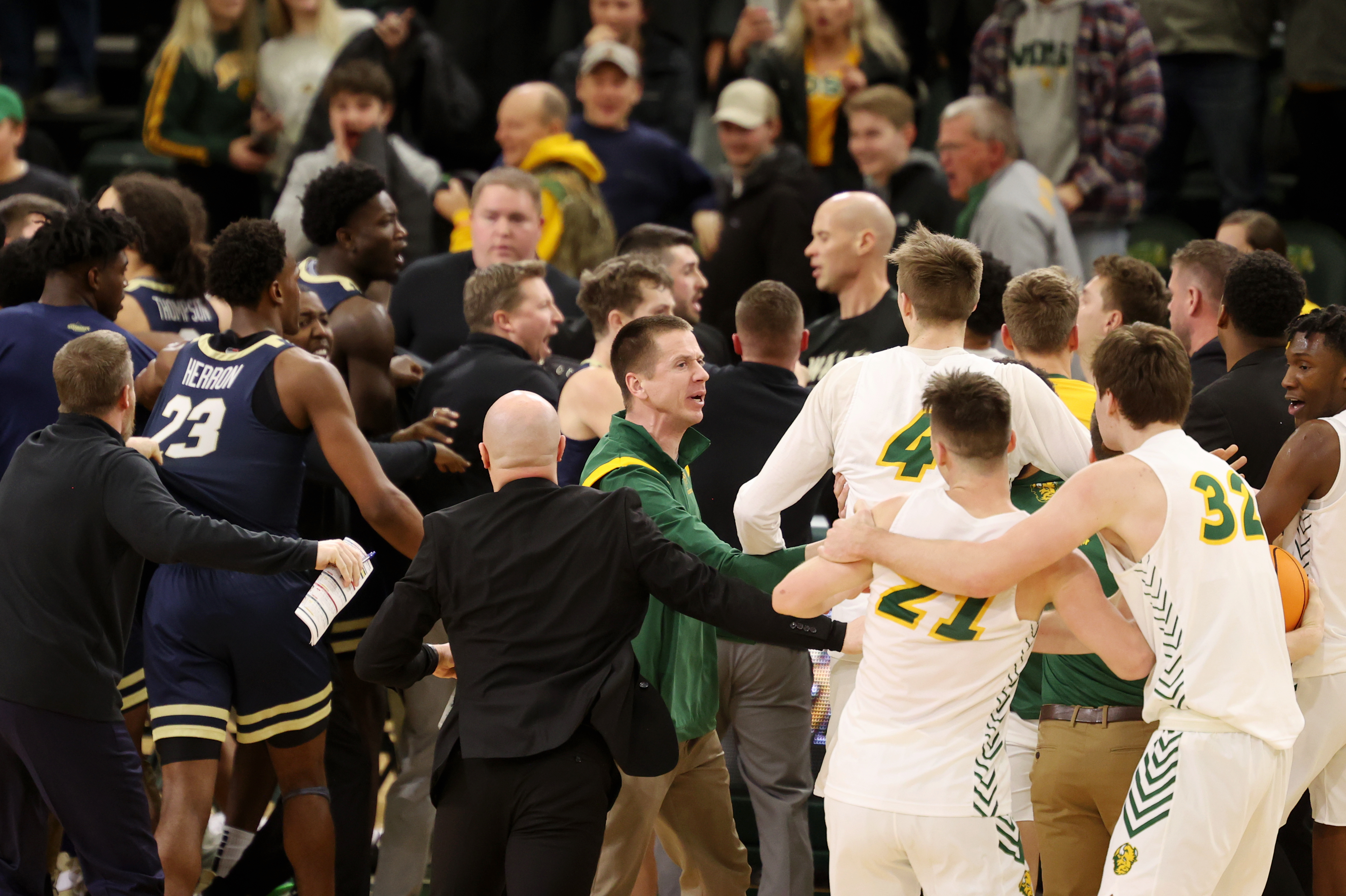 Postgame scuffle mars Bison's big victory over Oral Roberts - Vimarsana News