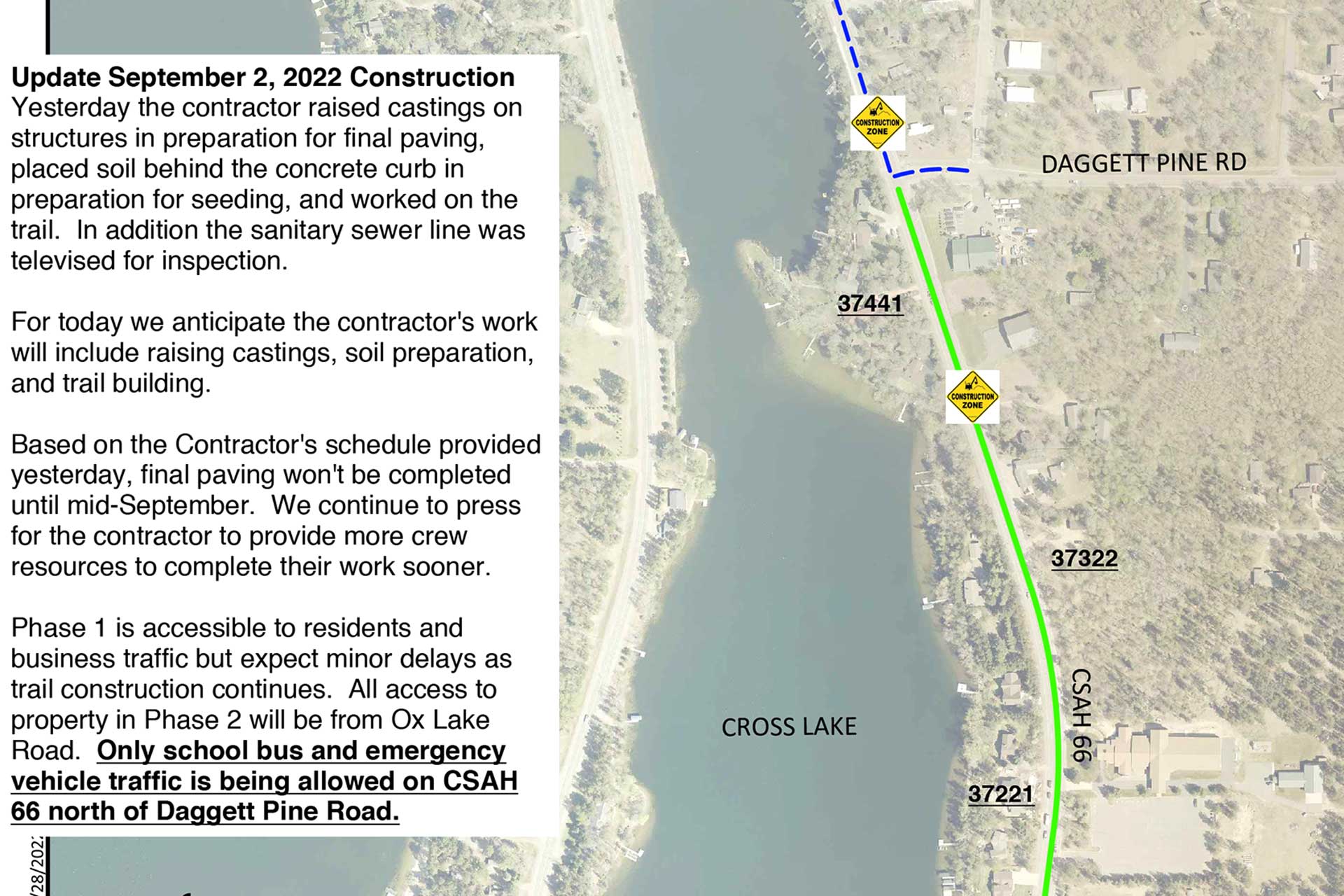 Main thoroughfare through Crosslake remains CLOSED through north part of city - Vimarsana News