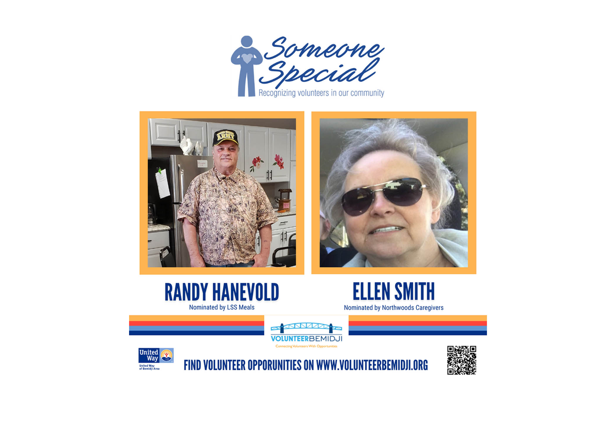 Someone Special Volunteers: Northwoods Caregivers nominates Randy Hanevold and Ellen Smith - Vimarsana News