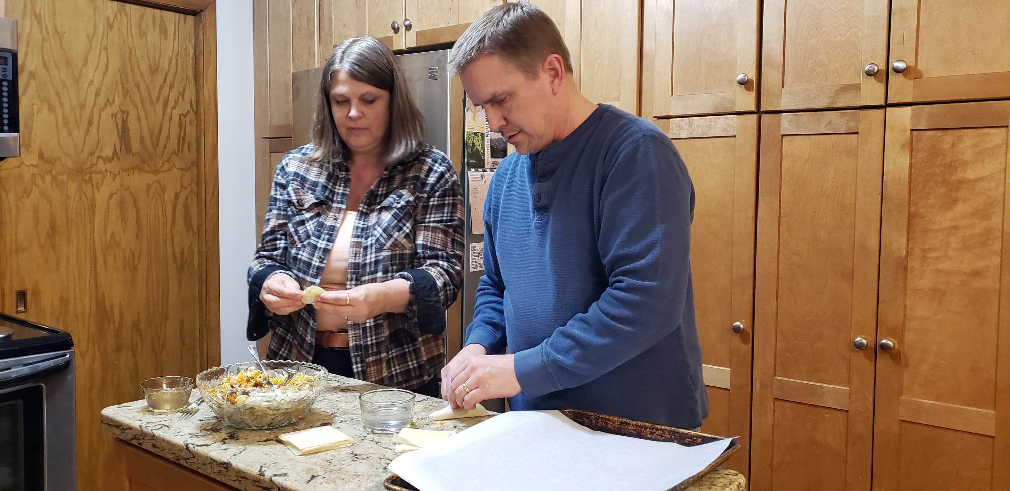 Making mandu with Mom and Dad - Vimarsana News