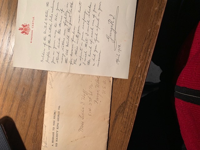 Fargo woman finds 100-year-old letter to her great-uncle from the King of England - Vimarsana News
