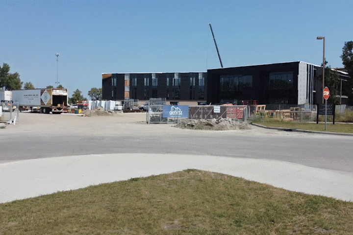 New Moorhead High School construction progress, as seen from a drone - Vimarsana News