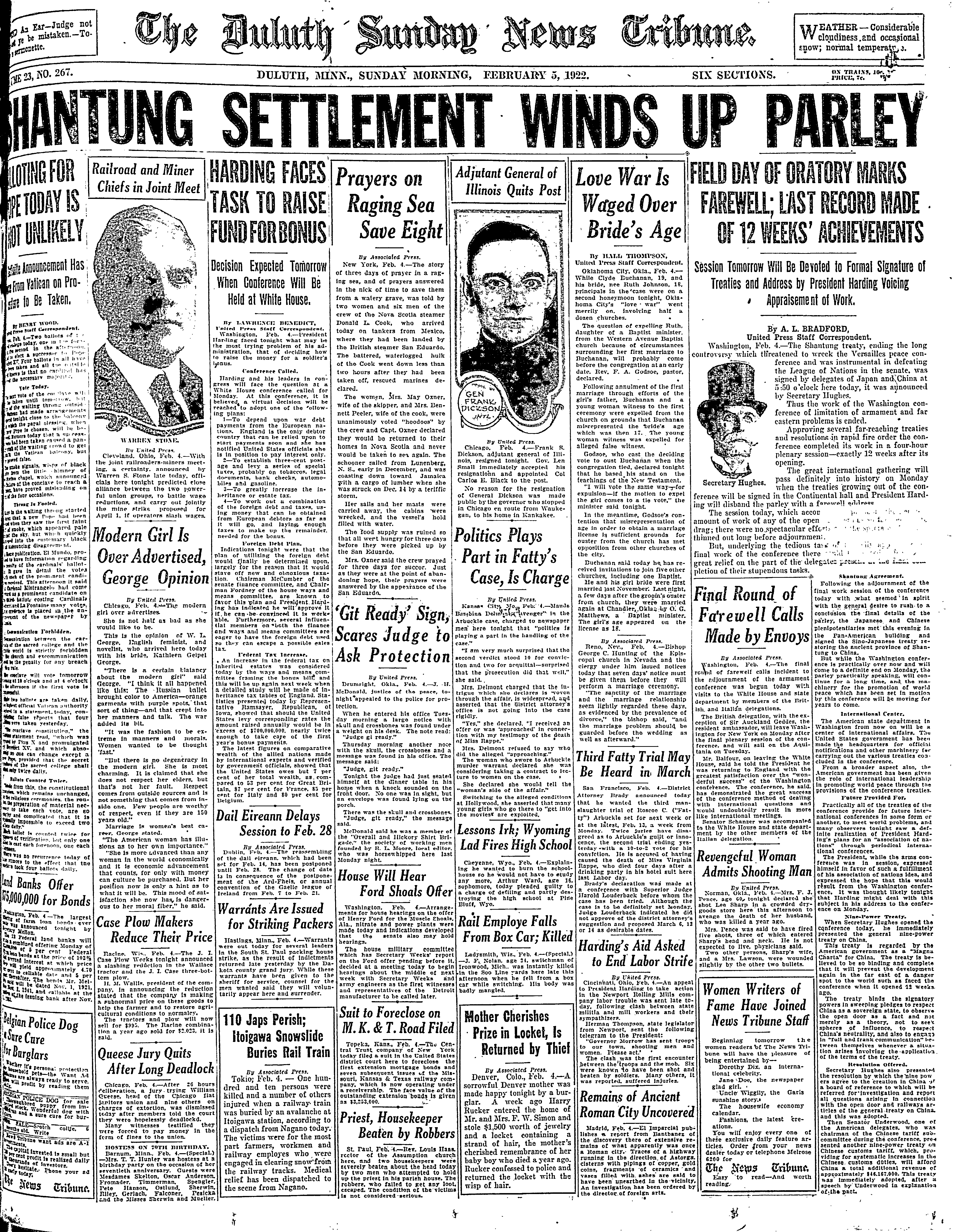 Bygones: Duluth newspaper editor was sentenced 100 years ago - Vimarsana News