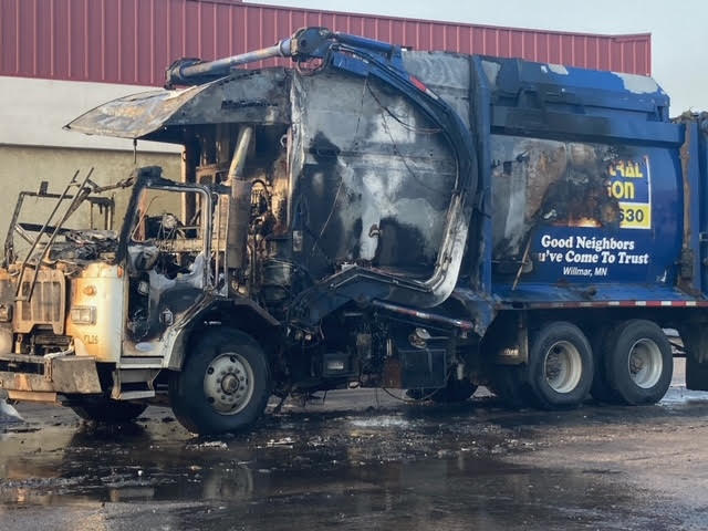 No one injured in garbage truck fire Wednesday morning in Willmar - Vimarsana News