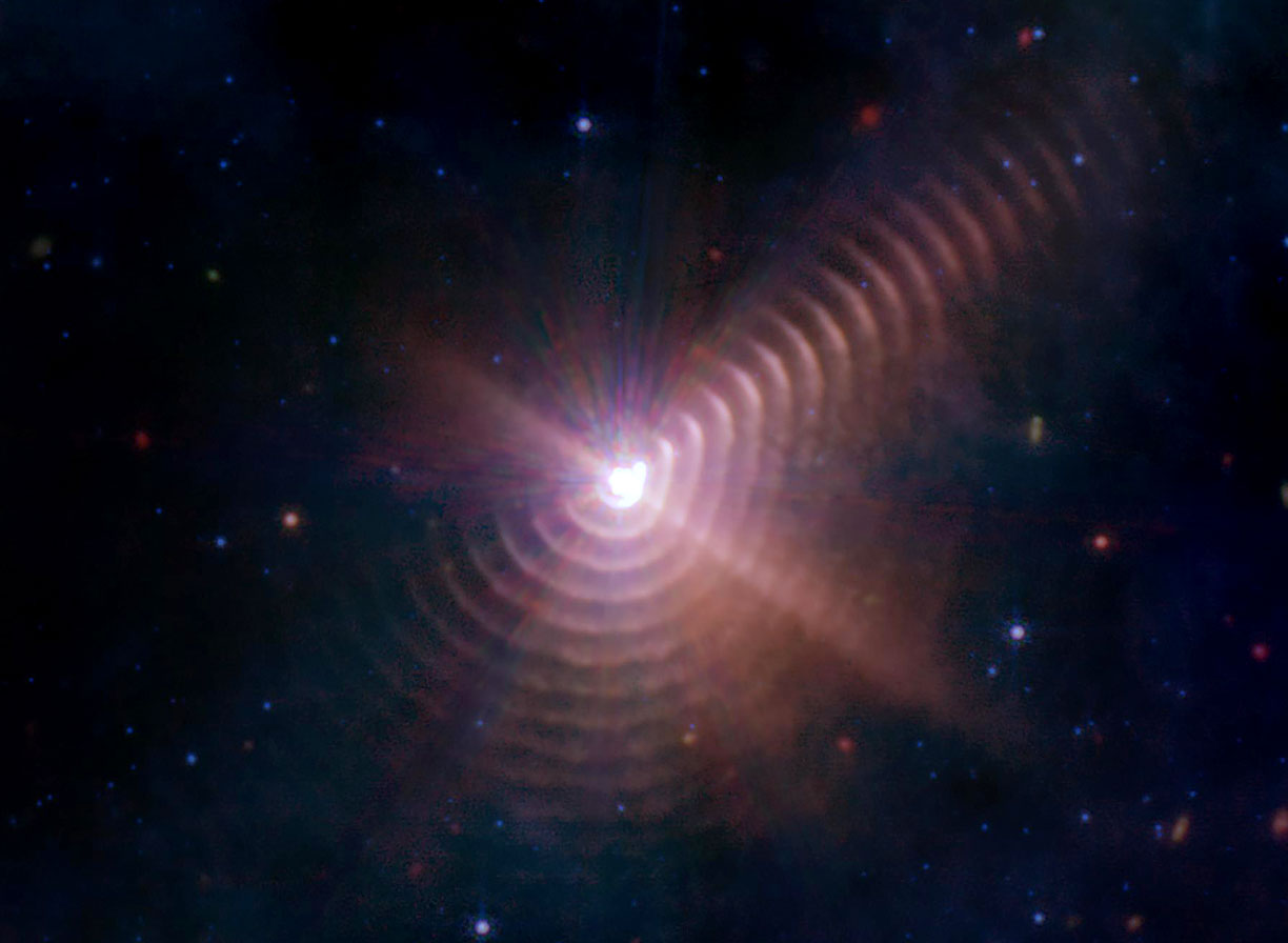 Astro Bob: Webb spies stellar duo blowing 'tree rings' of dust - Vimarsana News