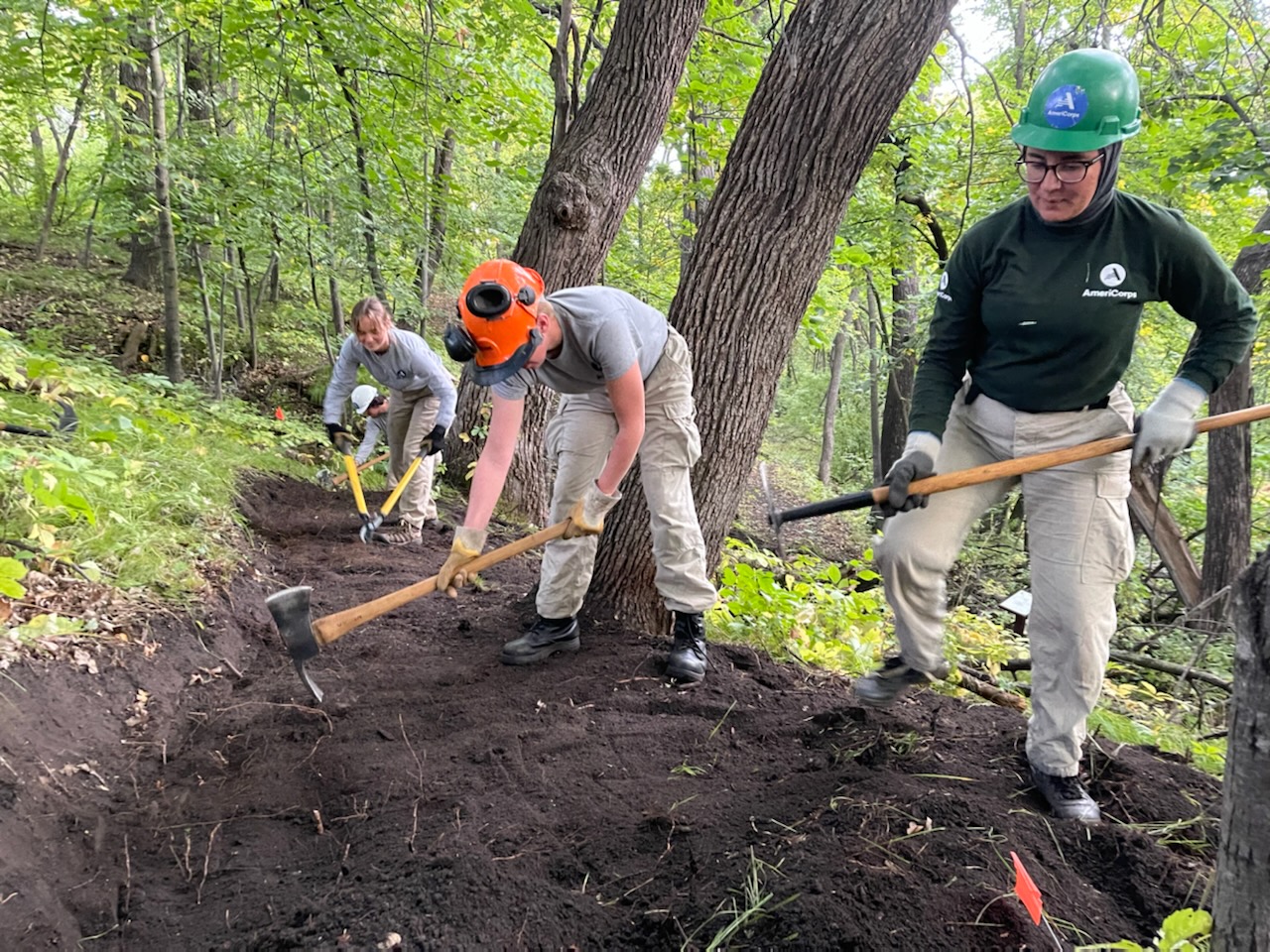 AmeriCorps members reroute damaged trails at two North Dakota state parks and recreation areas - Vimarsana News