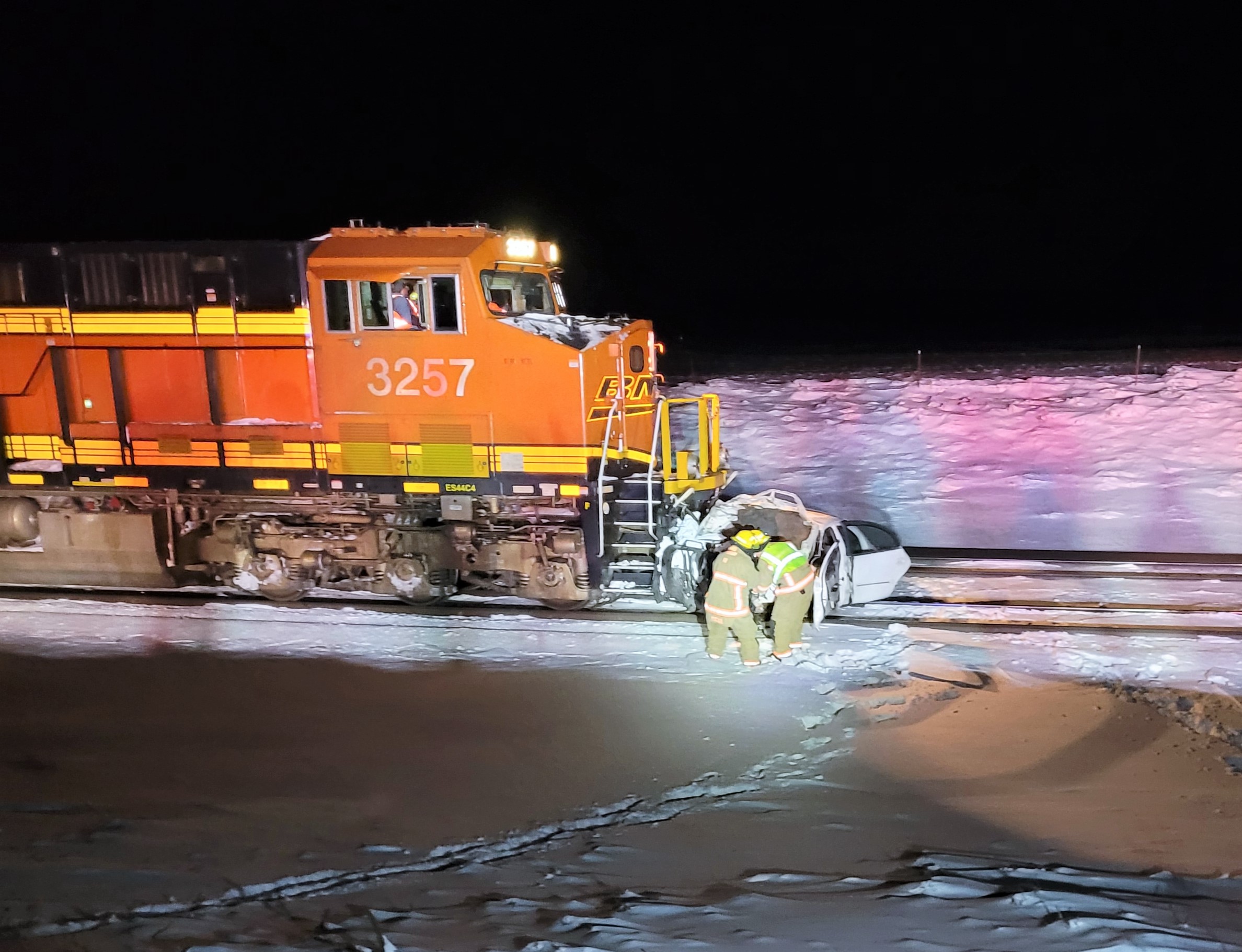 Train hits sedan west of Perham - Vimarsana News
