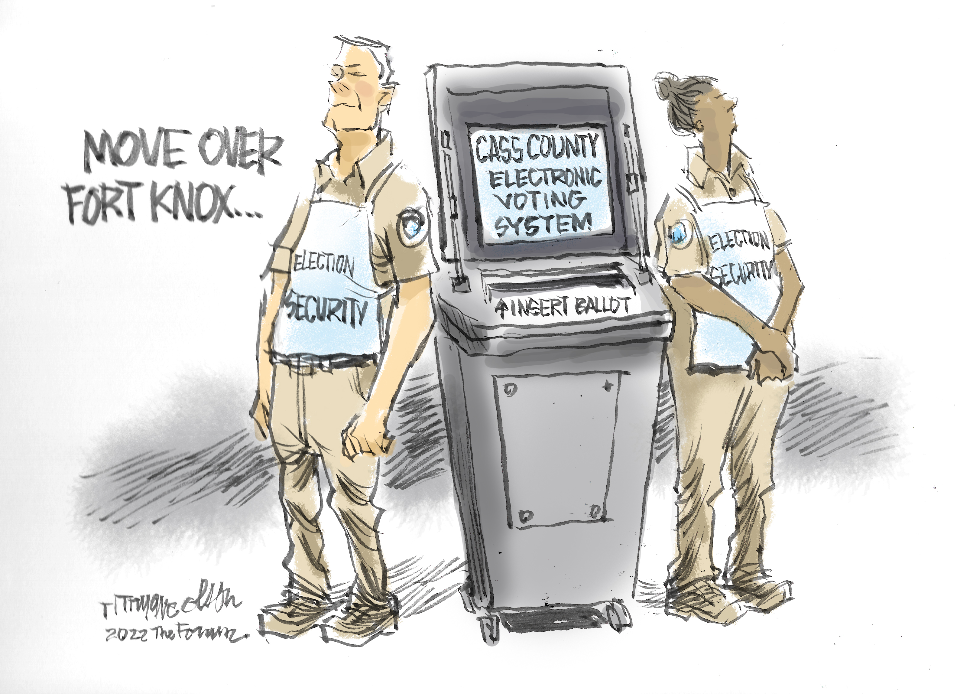 Trygve Olson cartoon: Fort Knox - Vimarsana News