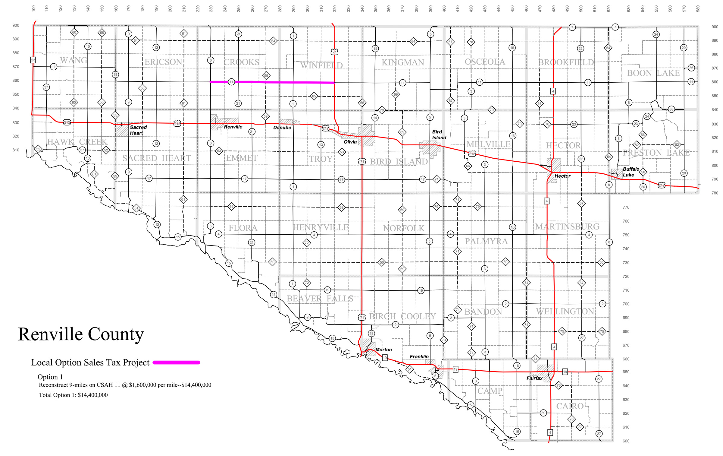 Renville County Board eyes sales tax funds for County Road 11 rebuild - Vimarsana News
