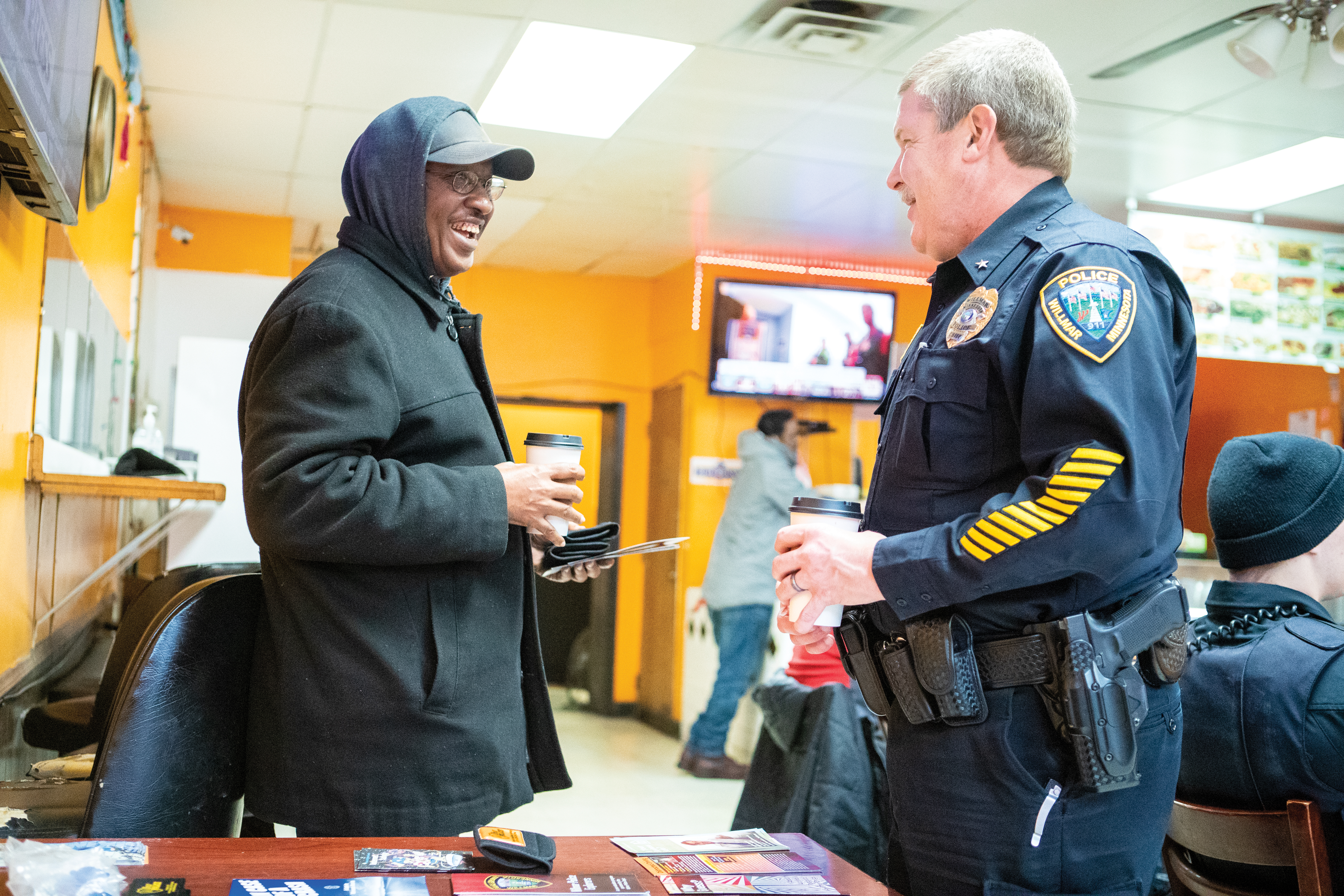 PHOTOS: Willmar Police Department meets with public Tuesday in return of Coffee with the Cops - Vimarsana News