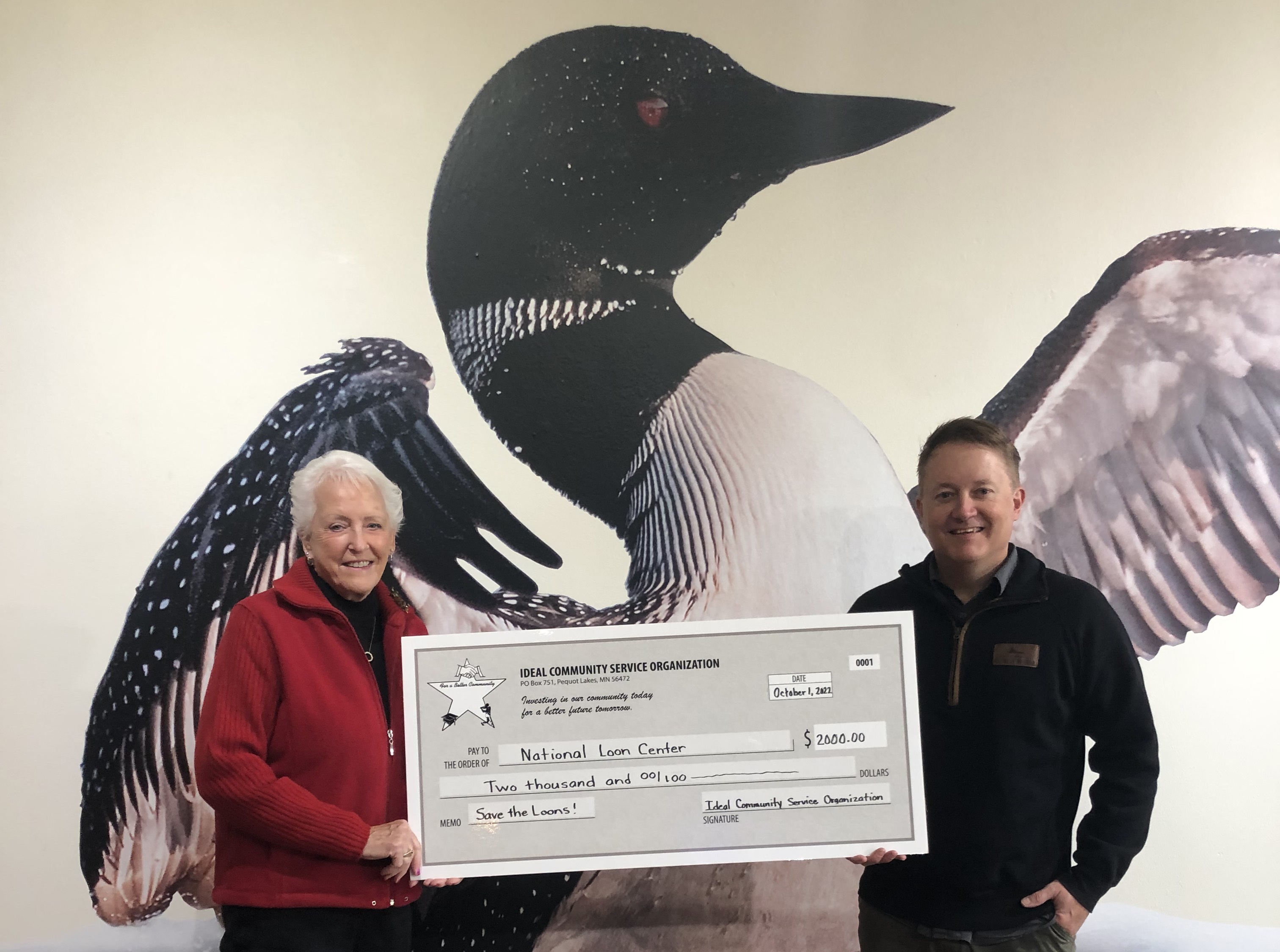 Ideal organization donates to the National Loon Center - Vimarsana News