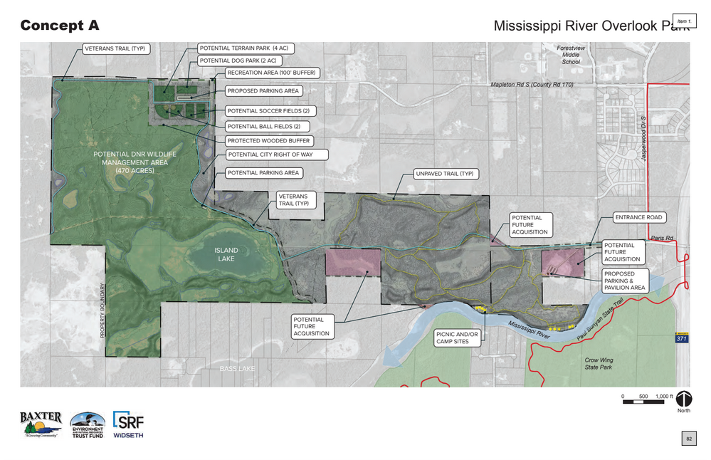Council reviews plans for future Baxter park overlooking river - Vimarsana News