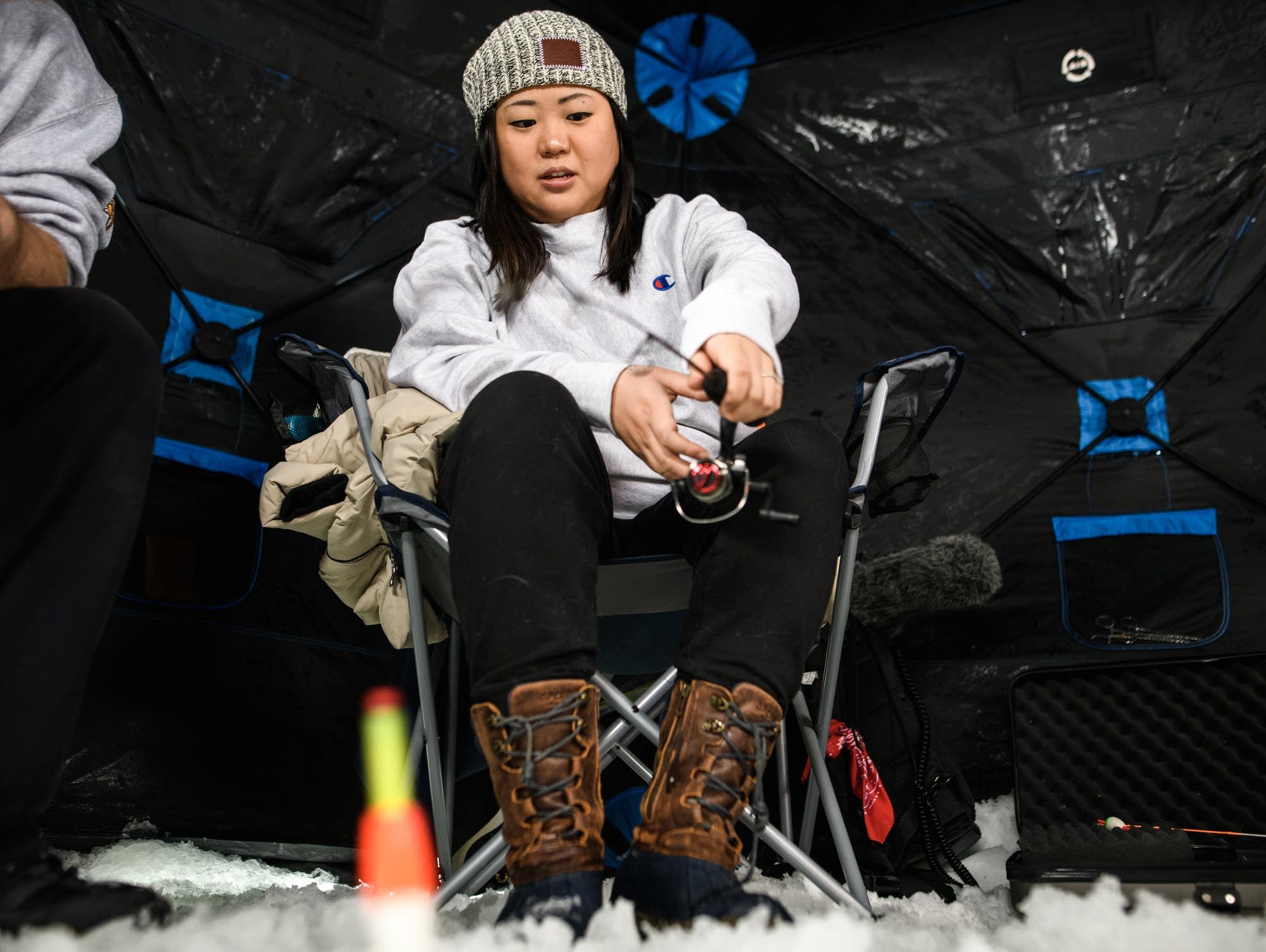 Winter Play: Ice fishing — learning family tradition hook, line and sinker - Vimarsana News