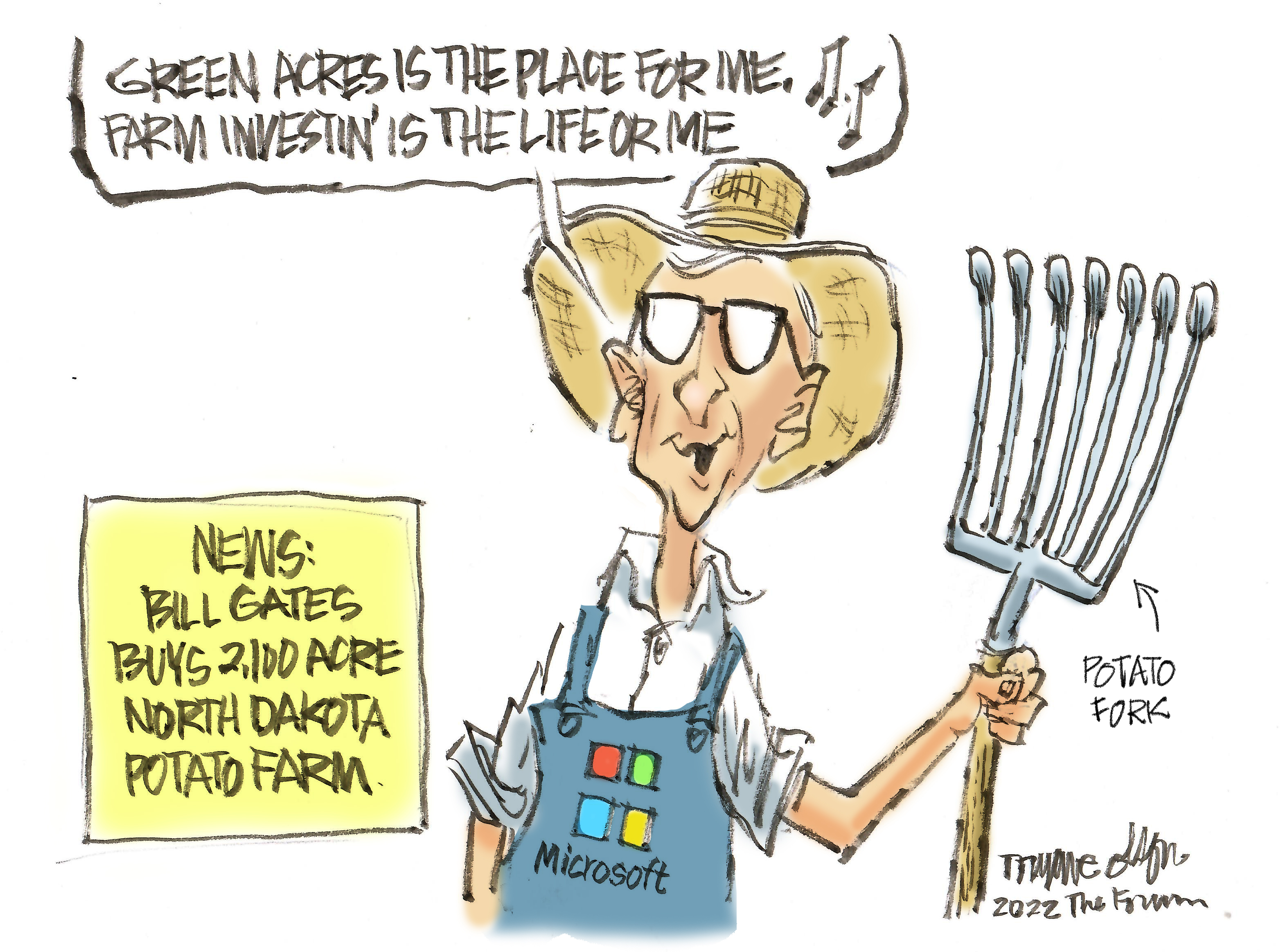 Trygve Olson cartoon: Green acres - Vimarsana News