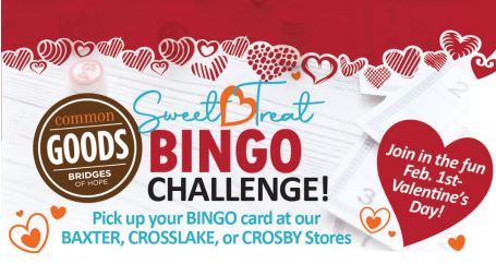Common Goods of Baxter, Crosslake and Crosby to host bingo challenge - Vimarsana News
