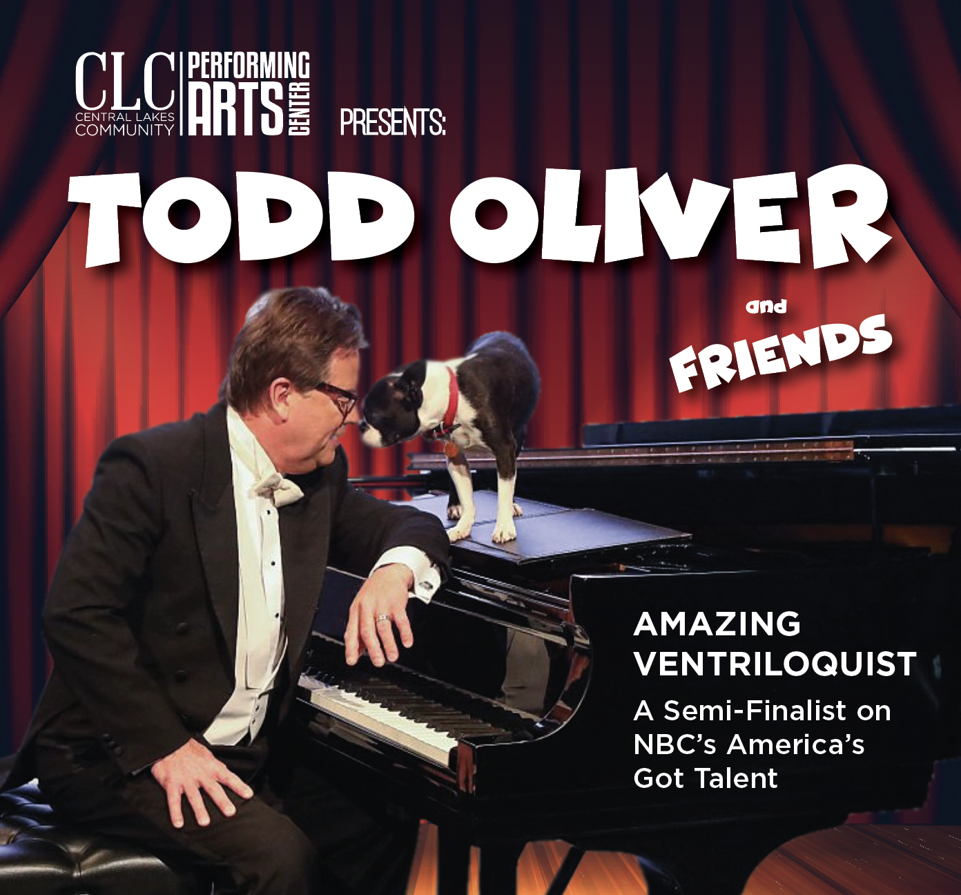 Ventriloquist Todd Oliver to perform at CLC with canine companion - Vimarsana News