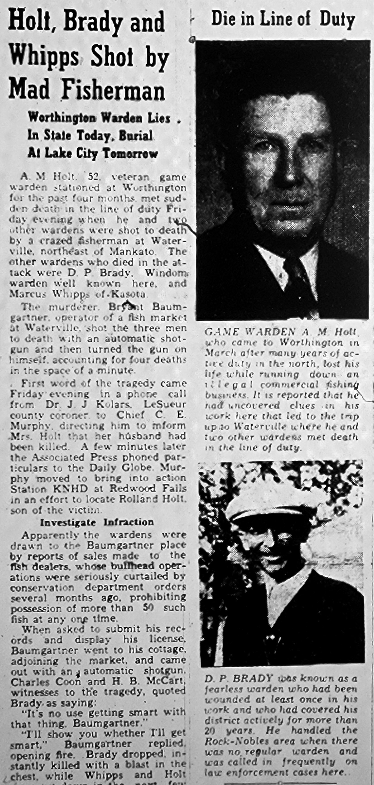 Illegal bullhead fishing in Minnesota resulted in 3 murders in 1940 — and armed game wardens - The Globe | News, weather, sports from Worthington, Minnesota - Vimarsana News